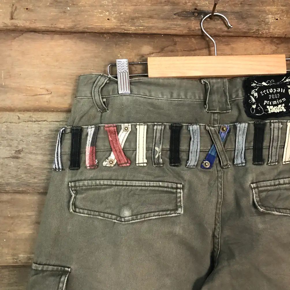 Japanese Brand × Vintage Japanese Brand Double Waist Grey Cargo Pants #658 Size US 30 / EU 46 - 13 Thumbnail