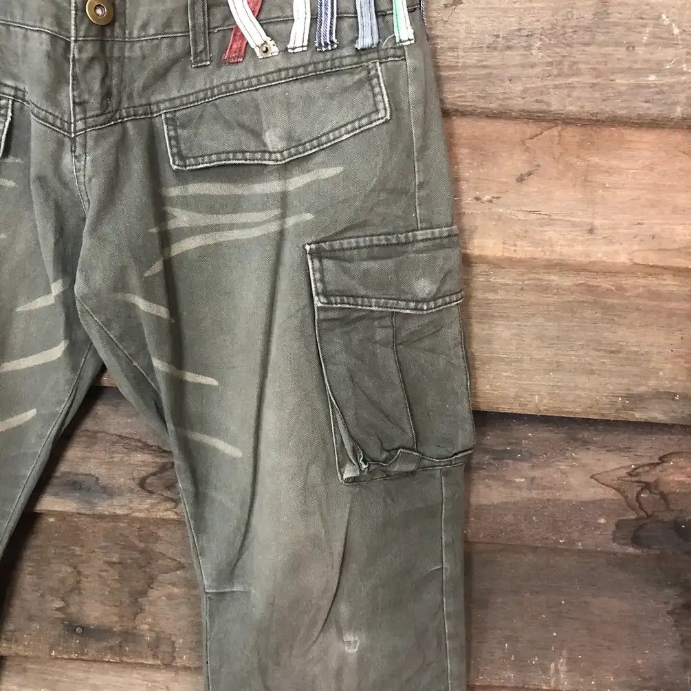 Japanese Brand × Vintage Japanese Brand Double Waist Grey Cargo Pants #658 Size US 30 / EU 46 - 6 Thumbnail