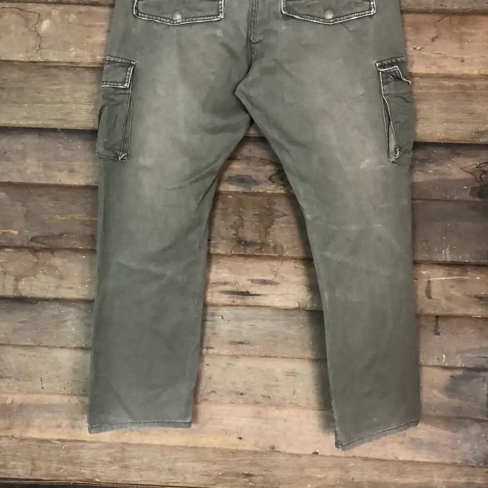 Japanese Brand × Vintage Japanese Brand Double Waist Grey Cargo Pants #658 Size US 30 / EU 46 - 12 Thumbnail