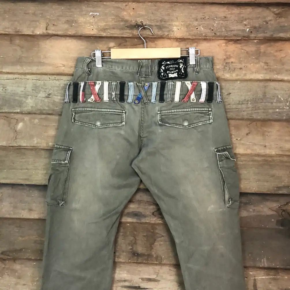 Japanese Brand × Vintage Japanese Brand Double Waist Grey Cargo Pants #658 Size US 30 / EU 46 - 14 Thumbnail