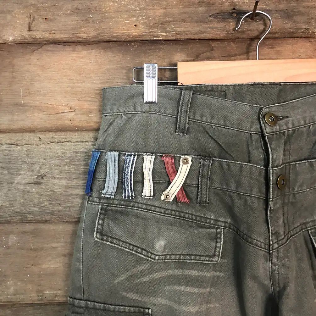 Japanese Brand × Vintage Japanese Brand Double Waist Grey Cargo Pants #658 Size US 30 / EU 46 - 4 Thumbnail