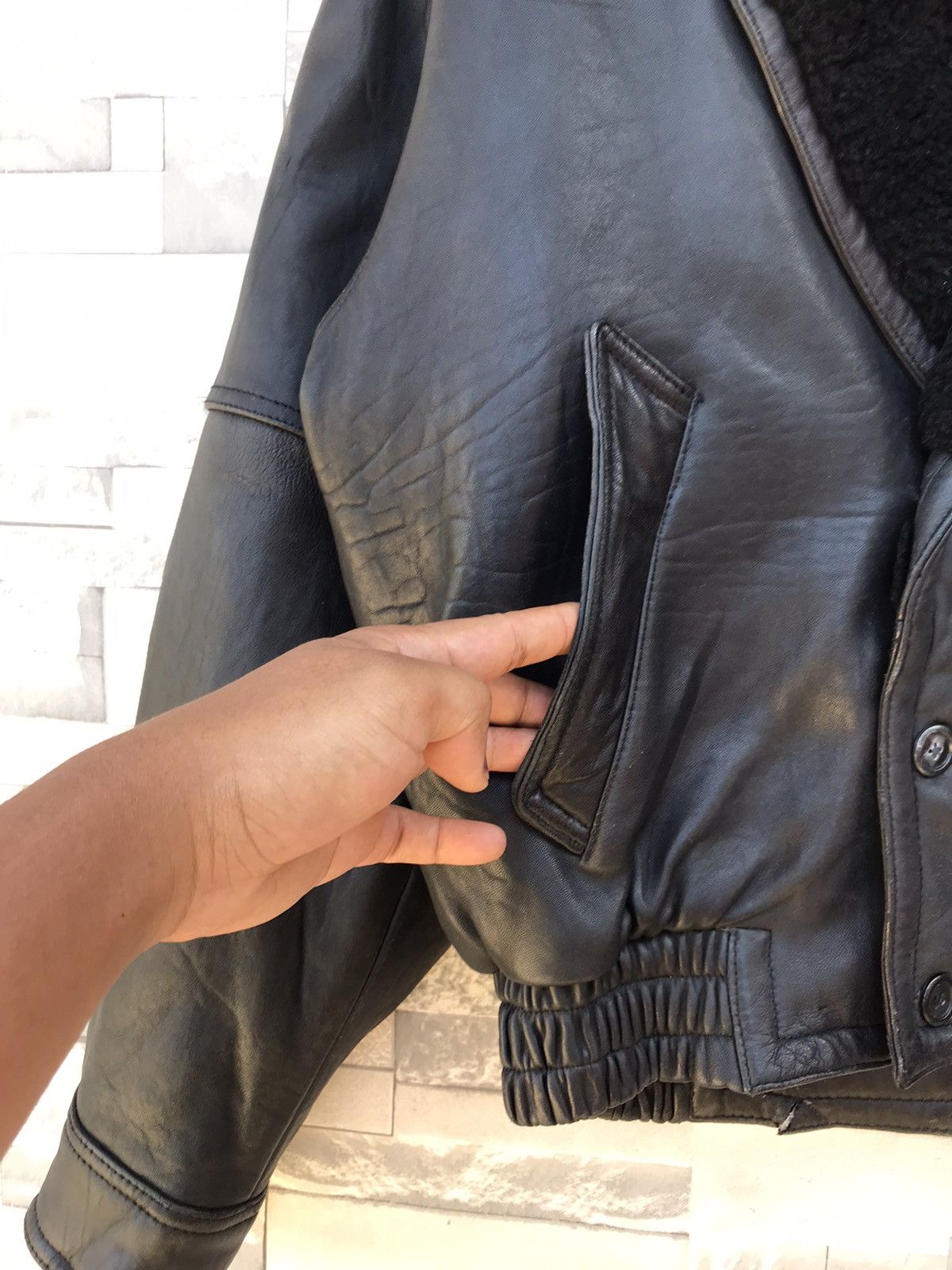 Japanese Brand × Vintage Japanese Vintage Craft Leather Jacket Size US L / EU 52-54 / 3 - 6 Thumbnail