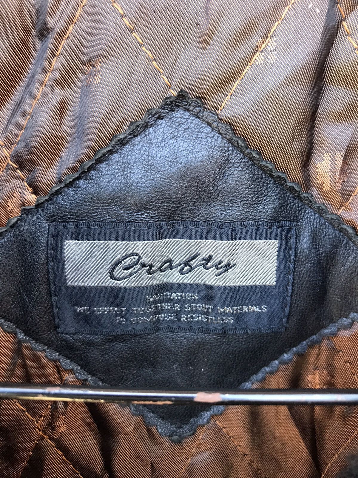 Japanese Brand × Vintage Japanese Vintage Craft Leather Jacket Size US L / EU 52-54 / 3 - 3 Thumbnail