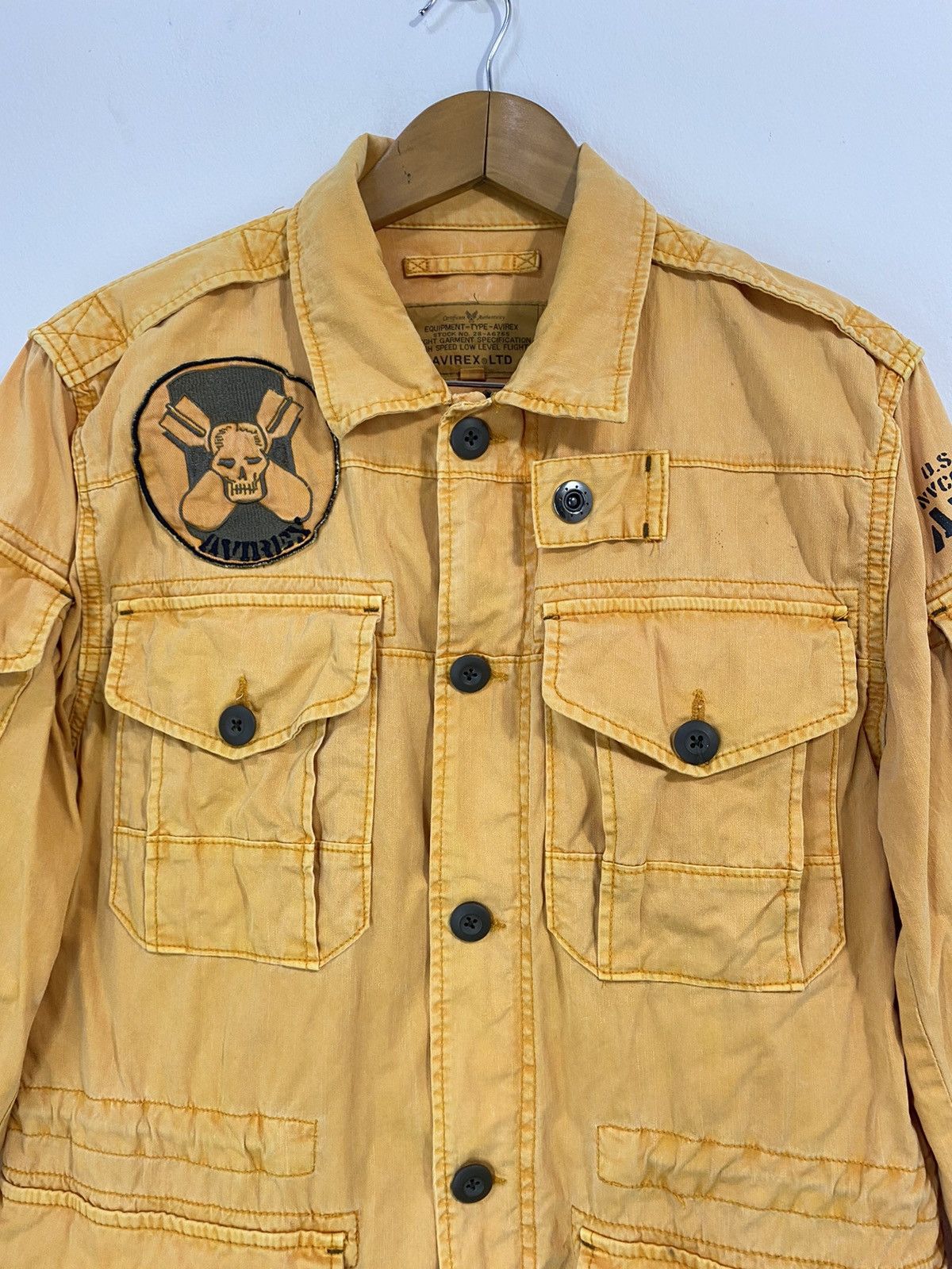 Avirex Avirex USA NVCC-108 Military Jacket Design Skull patch Size US L / EU 52-54 / 3 - 4 Thumbnail