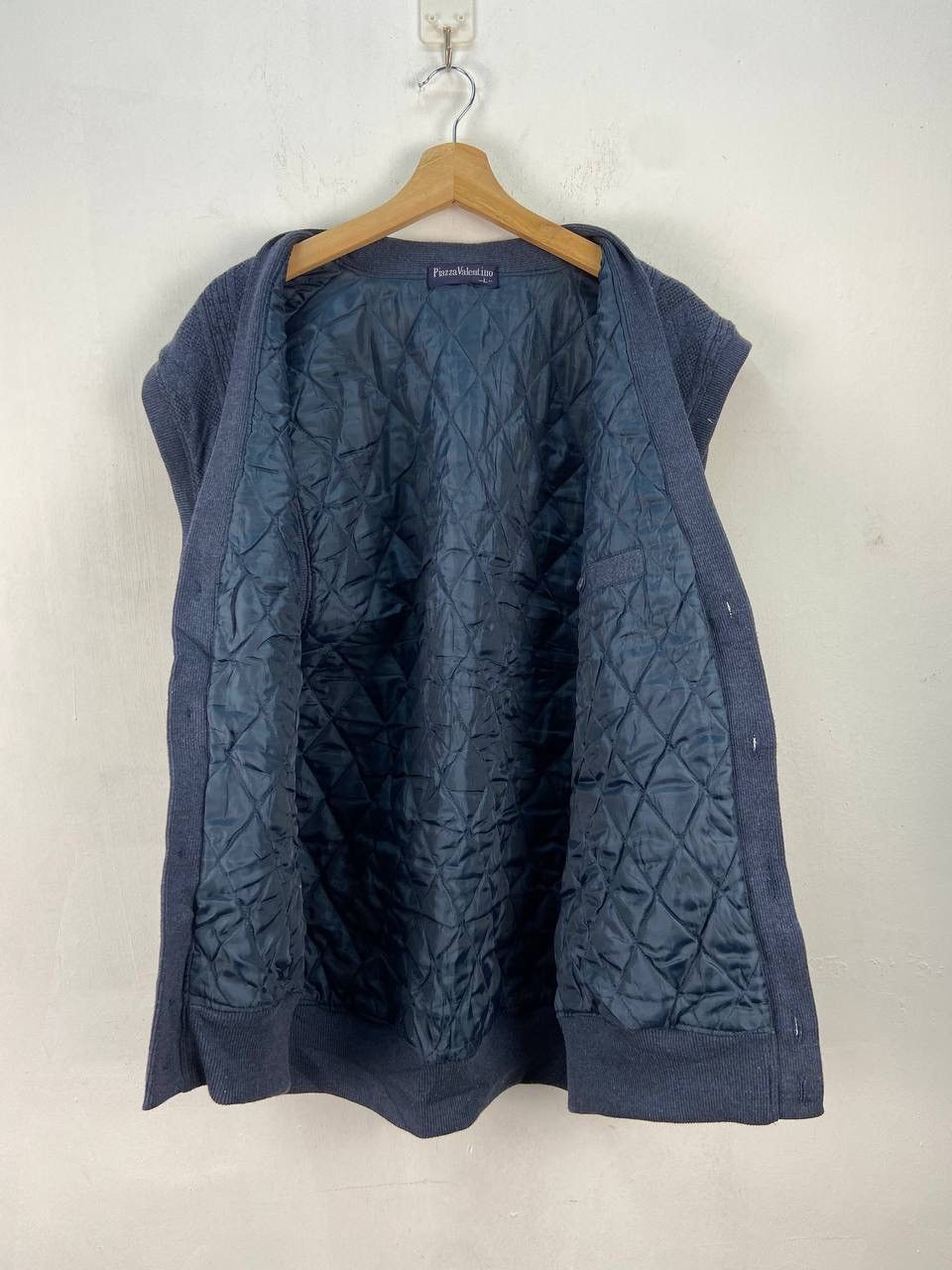 Designer × Valentino × Vintage Vintage 90s Piazza Valentino Vest Jacket Knitwear Size US L / EU 52-54 / 3 - 3 Thumbnail