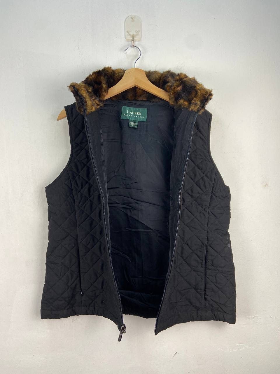Ralph Lauren Vintage Ralph Lauren Quilted Vest Fur Vest Jacket Y2K Size US M / EU 48-50 / 2 - 4 Thumbnail