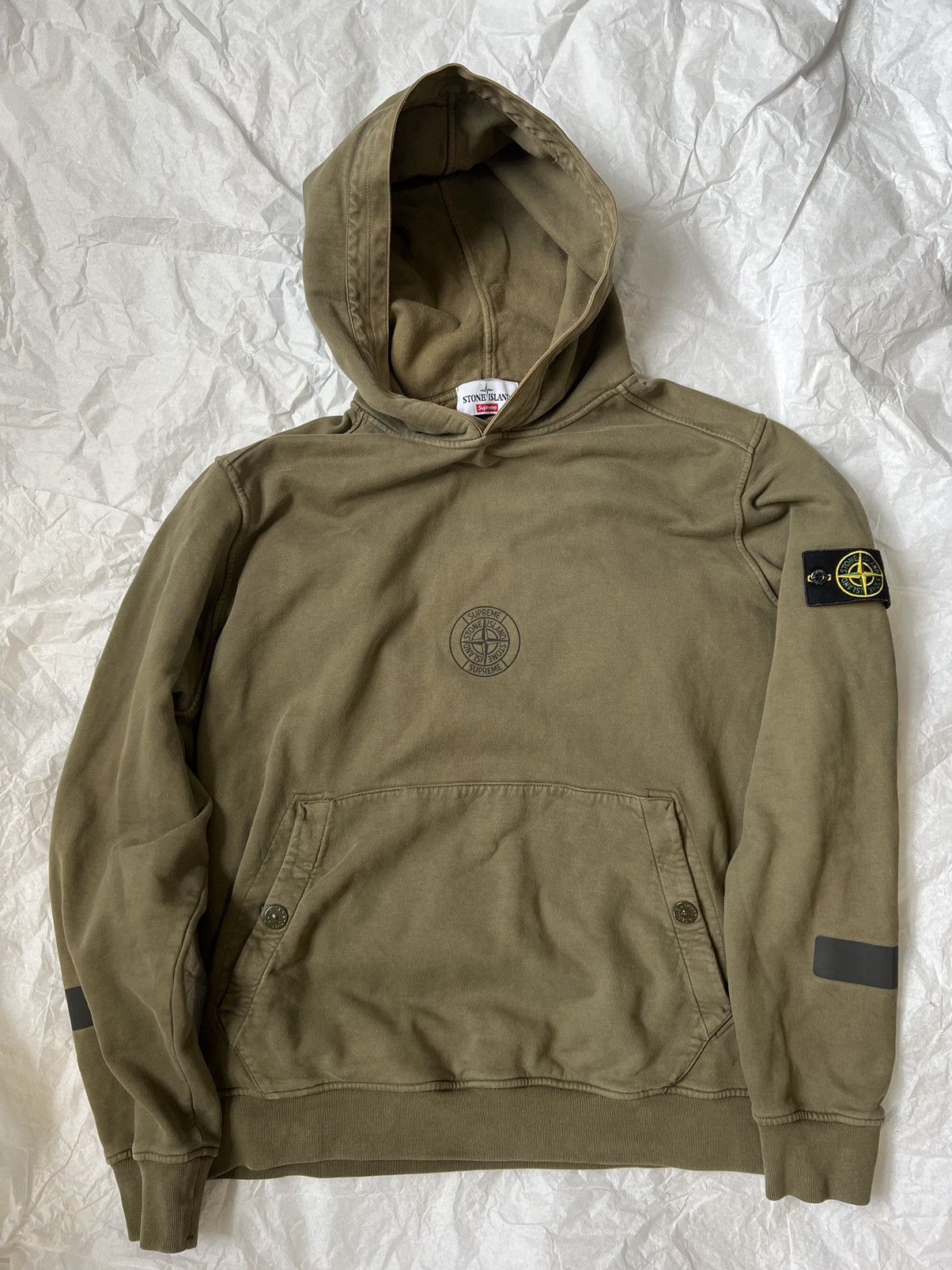 Supreme Supreme stone island 17FW hoodie | Grailed