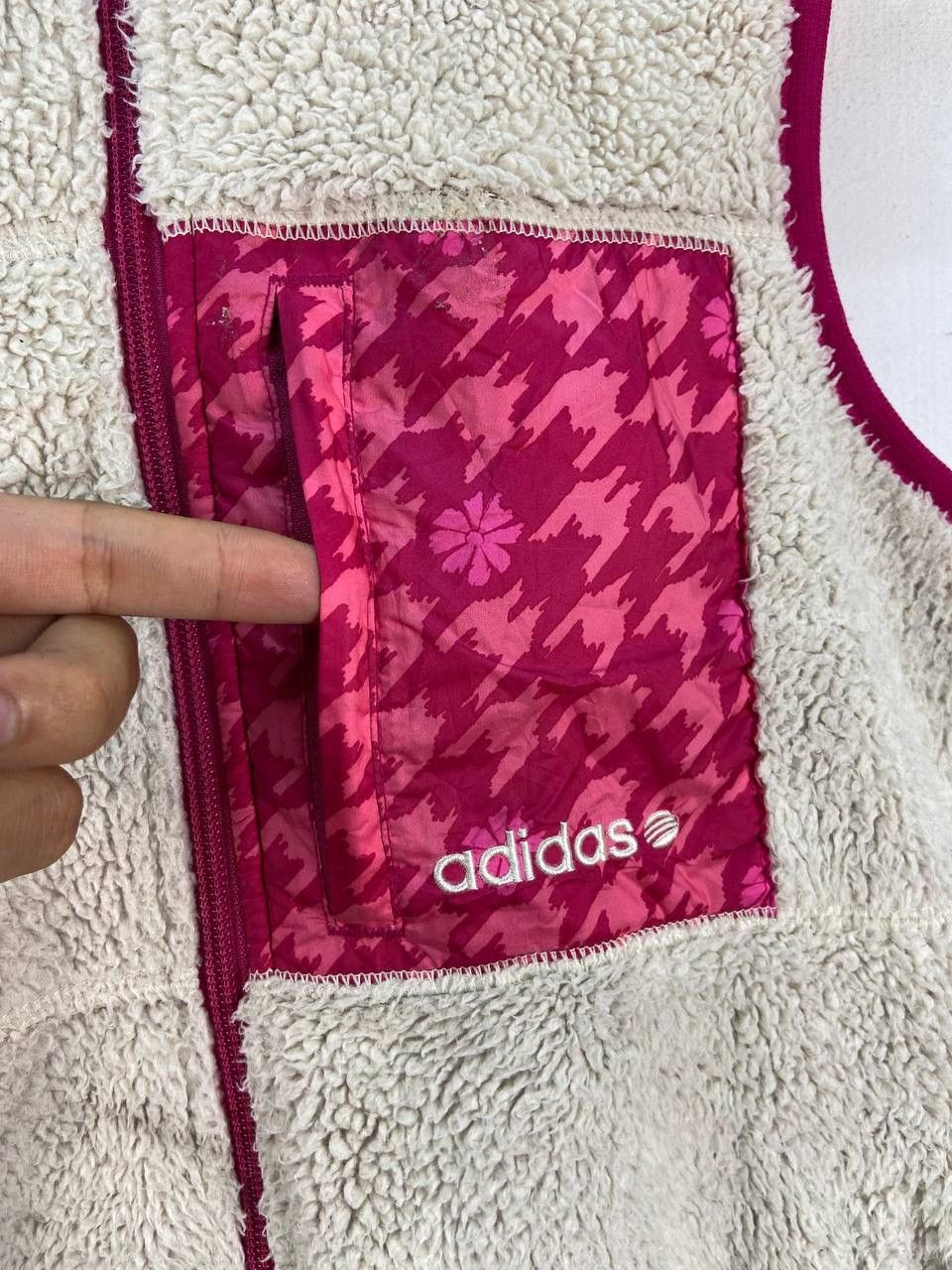 Adidas Vintage Adidas Deep Pile Fleece Retro Sherpa Vest Jacket Size M / US 6-8 / IT 42-44 - 9 Thumbnail