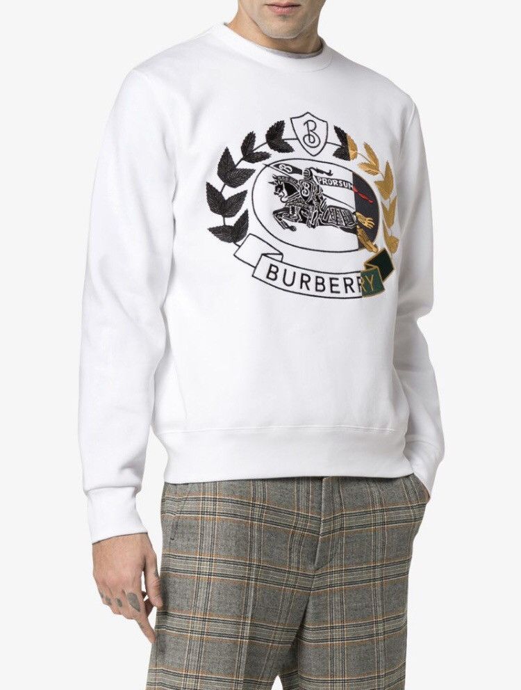 Burberry Logo Embroidered Sweatshirt