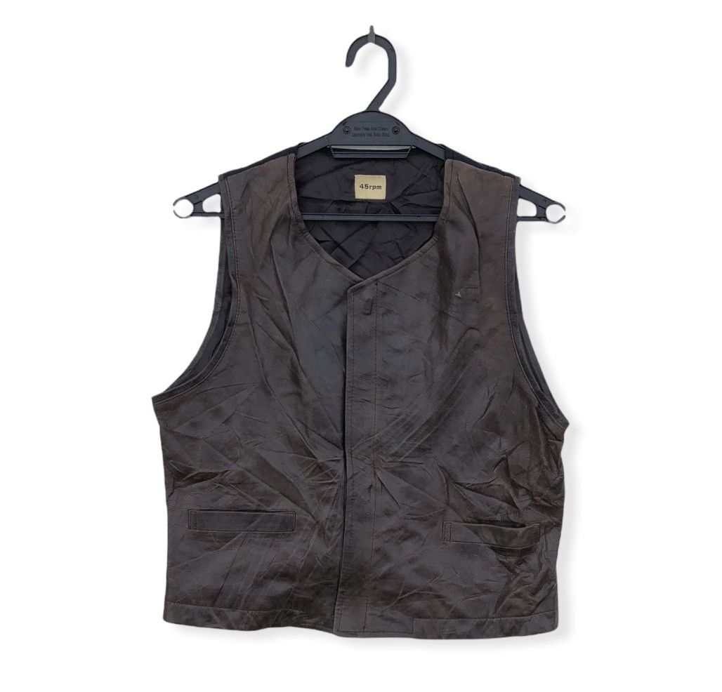 45rpm × Vintage VINTAGE 45RPM LEATHER VEST Size US XS / EU 42 / 0 - 1 Thumbnail