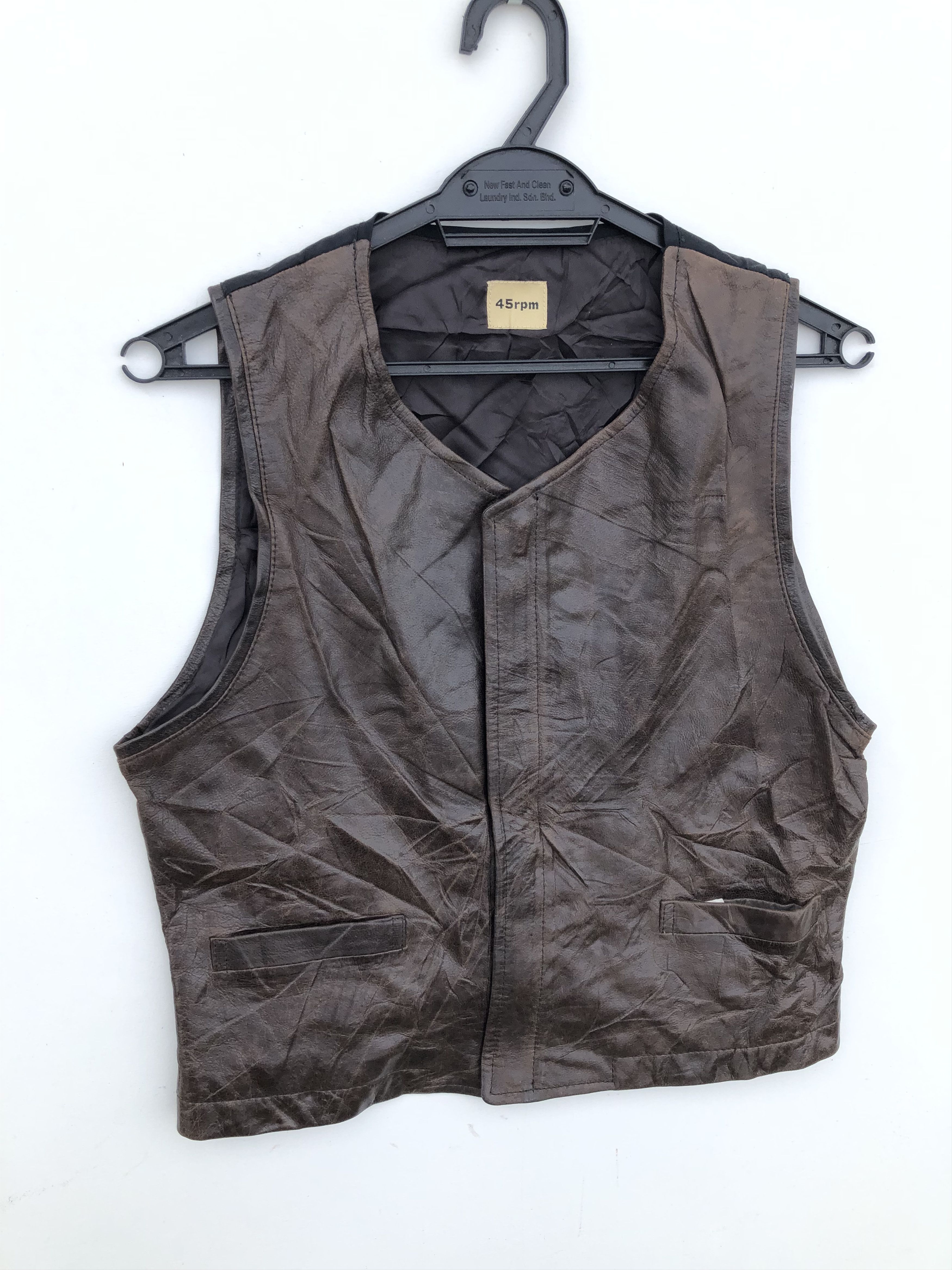 45rpm × Vintage VINTAGE 45RPM LEATHER VEST Size US XS / EU 42 / 0 - 3 Thumbnail