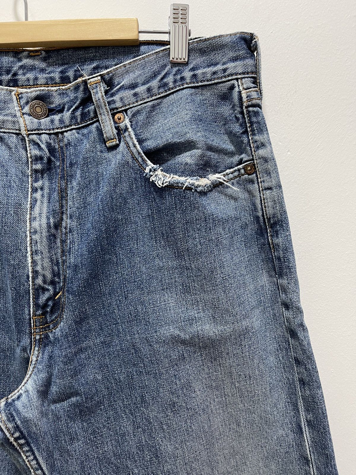 Levi's × Levi's Vintage Clothing × Vintage VINTAGE LEVIS 512 BAGGY STYLE DISTRESSED DENIM JEANS Size US 33 - 8 Thumbnail