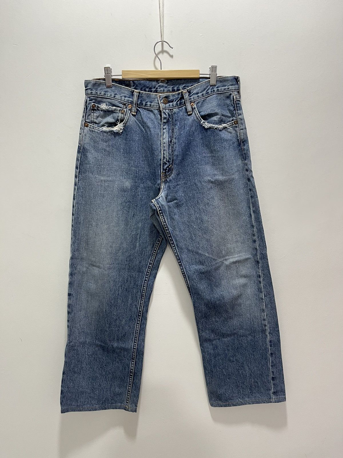 Levi's × Levi's Vintage Clothing × Vintage VINTAGE LEVIS 512 BAGGY STYLE DISTRESSED DENIM JEANS Size US 33 - 7 Thumbnail