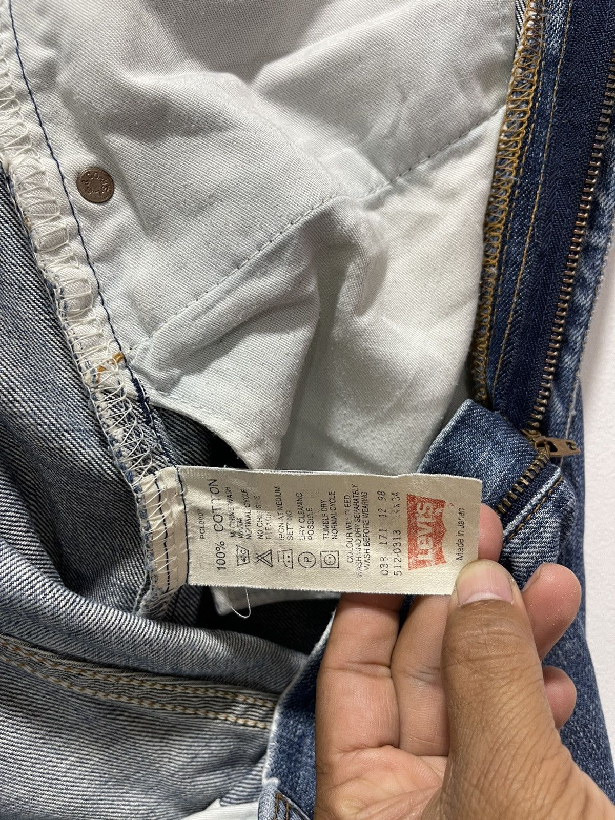 Levi's × Levi's Vintage Clothing × Vintage VINTAGE LEVIS 512 BAGGY STYLE DISTRESSED DENIM JEANS Size US 33 - 14 Thumbnail
