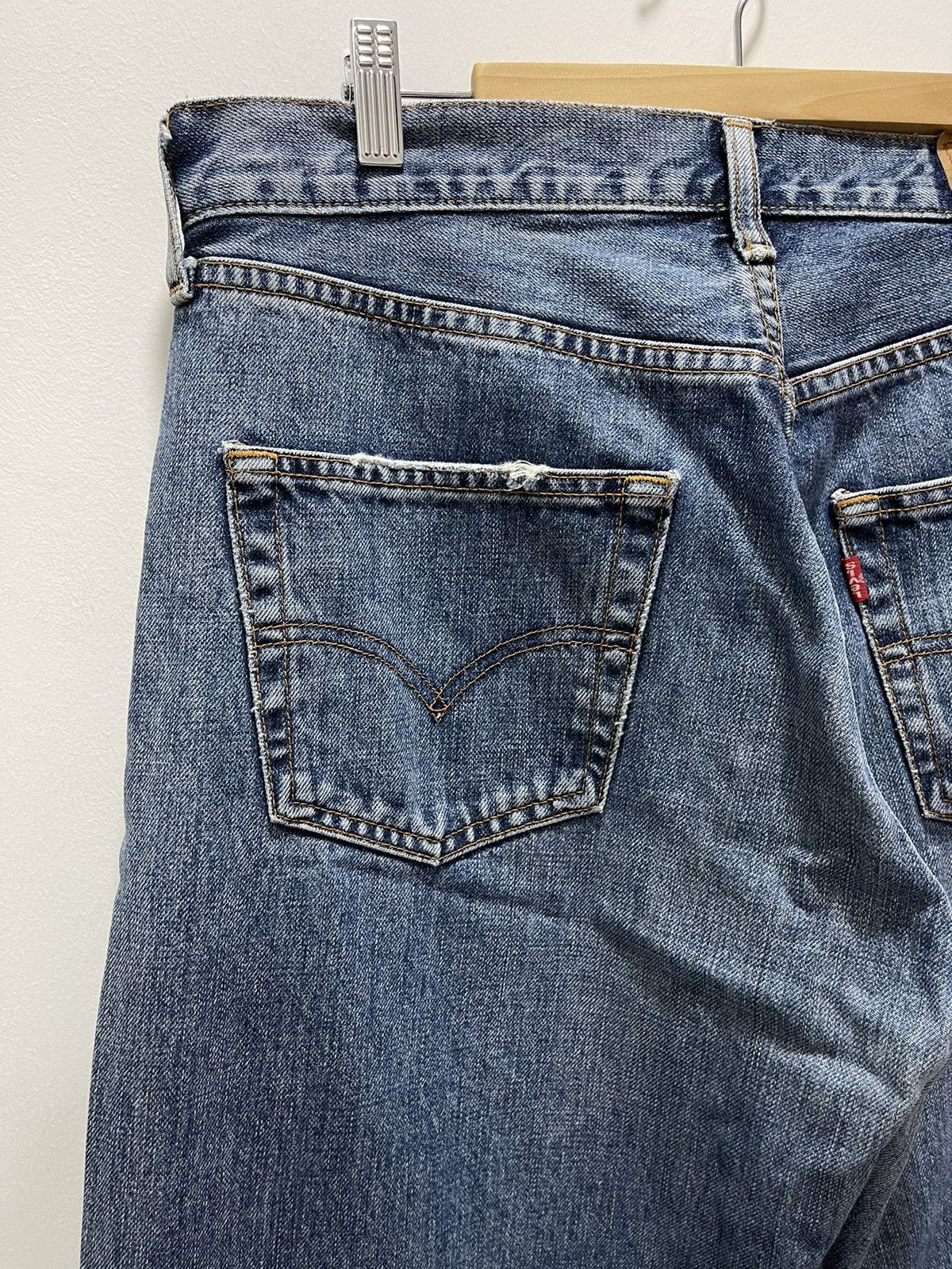 Levi's × Levi's Vintage Clothing × Vintage VINTAGE LEVIS 512 BAGGY STYLE DISTRESSED DENIM JEANS Size US 33 - 3 Thumbnail