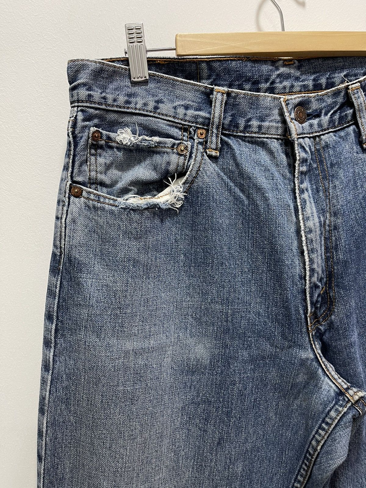 Levi's × Levi's Vintage Clothing × Vintage VINTAGE LEVIS 512 BAGGY STYLE DISTRESSED DENIM JEANS Size US 33 - 9 Thumbnail