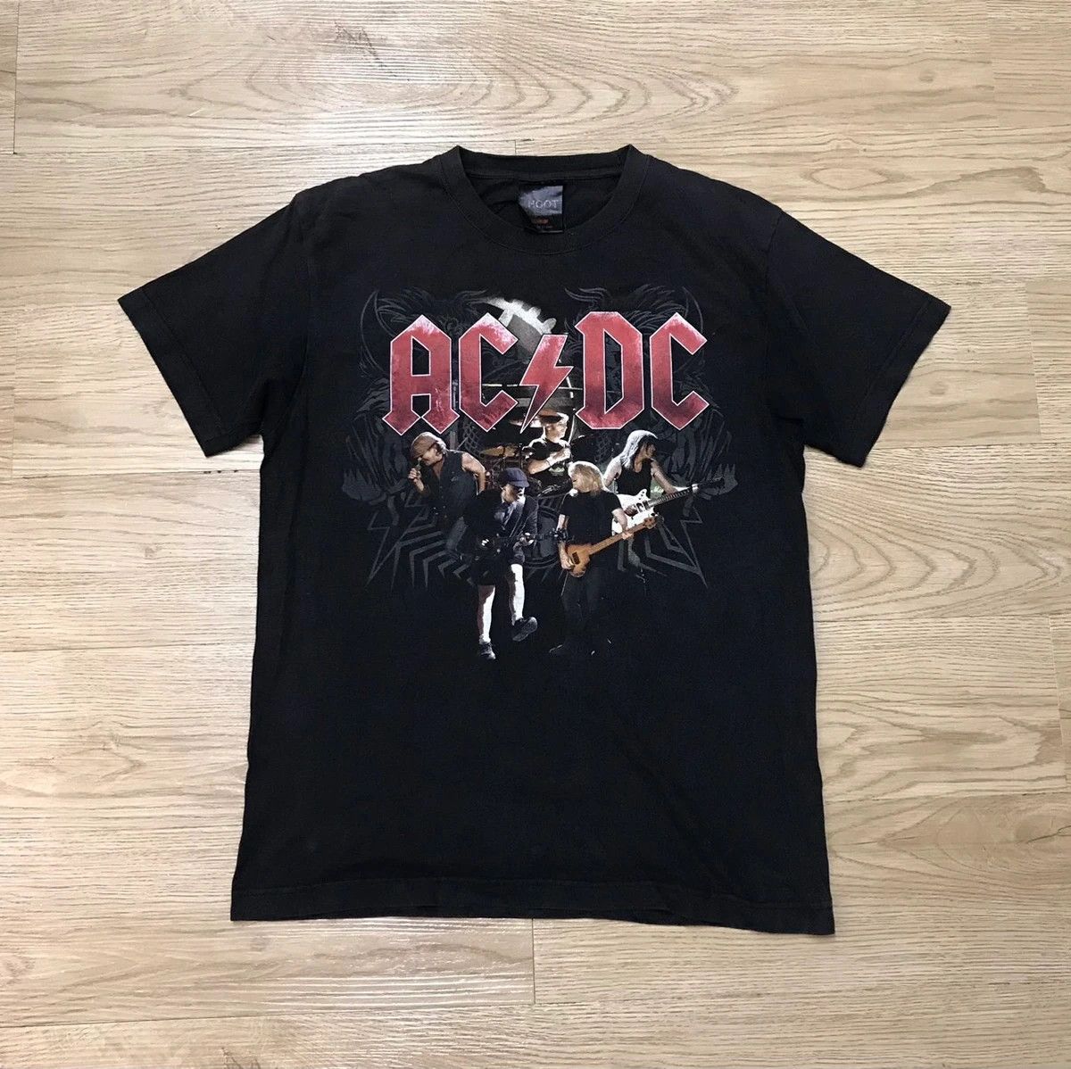 Ac/Dc × Band Tees × Vintage Sunfaded Vintage ACDC Tour Band T-Shirt ...
