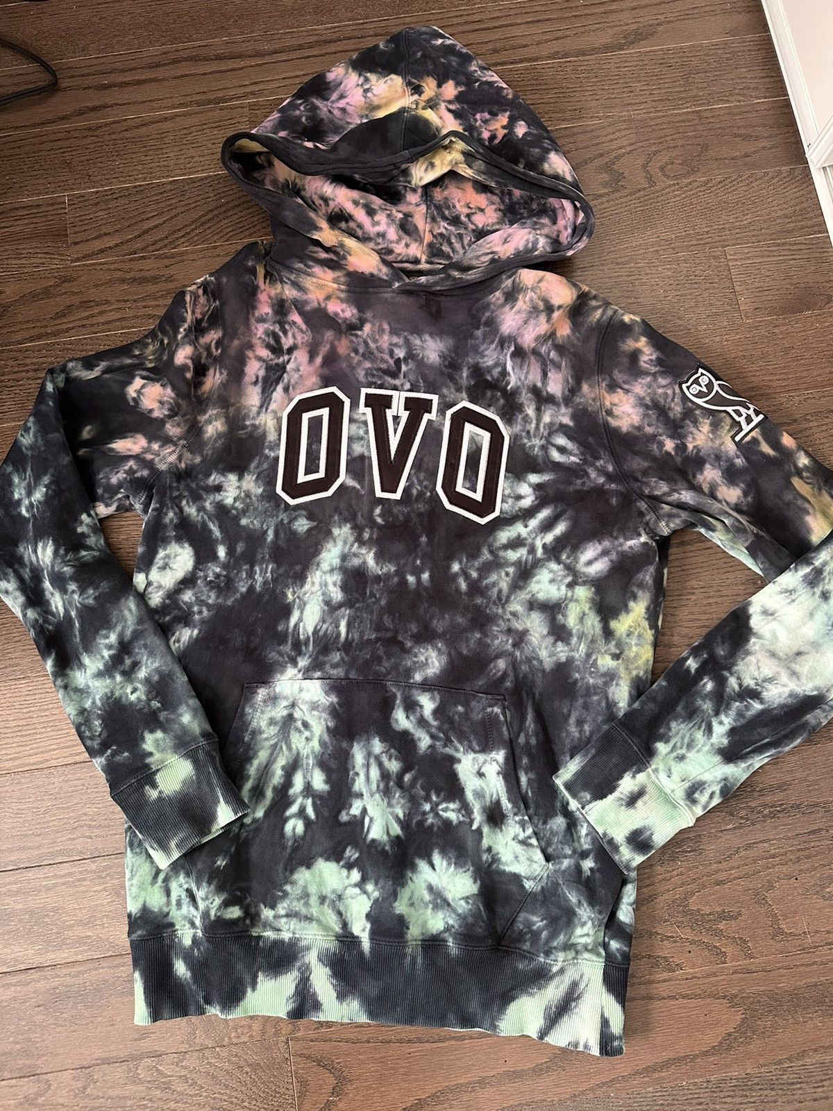 October's Very Own OVO OCTOBERS VERY OWN - TIE DYE MONOGRAM HOODIE ...
