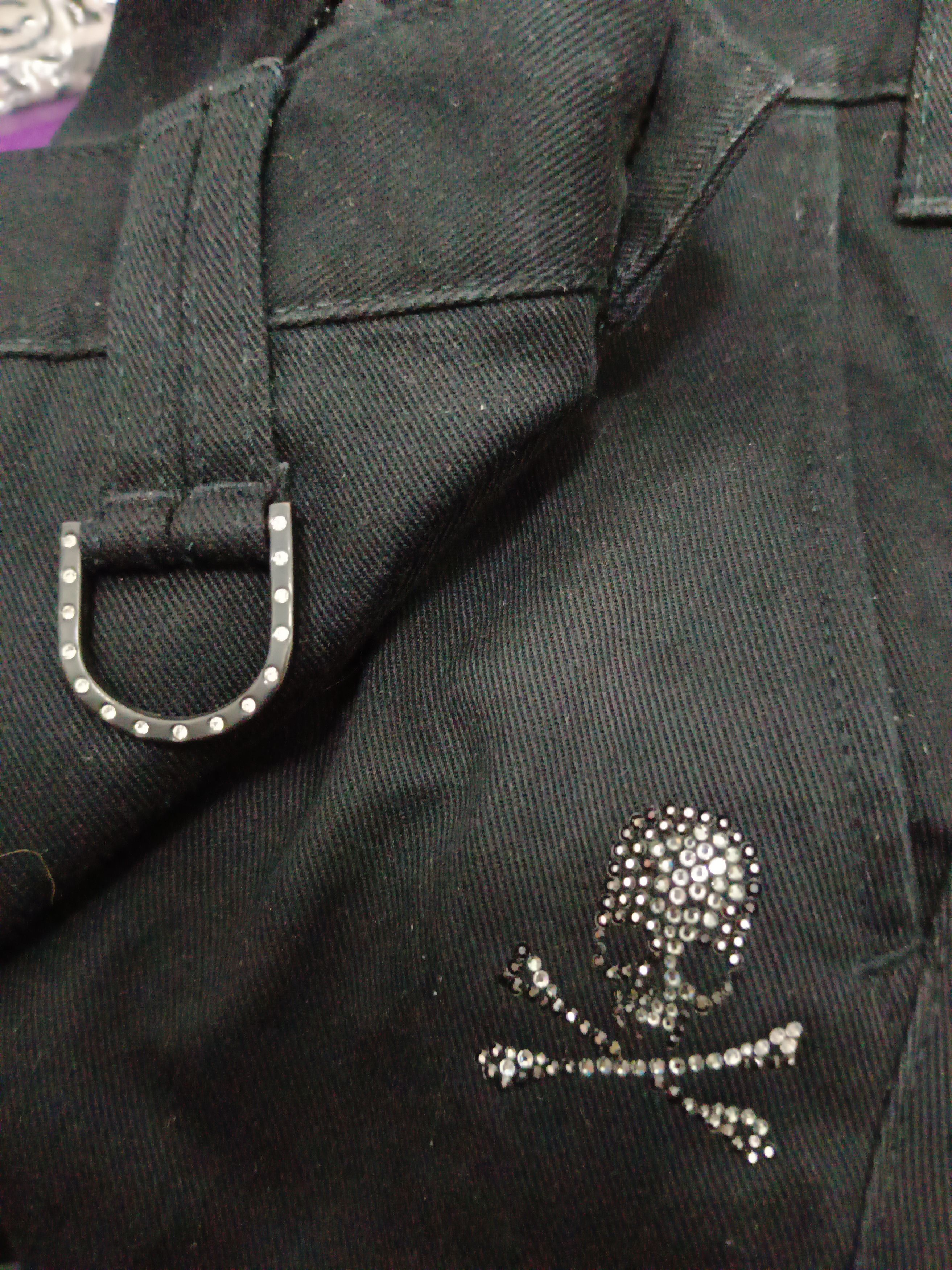 Rare Roen Swarovski Skull Pants