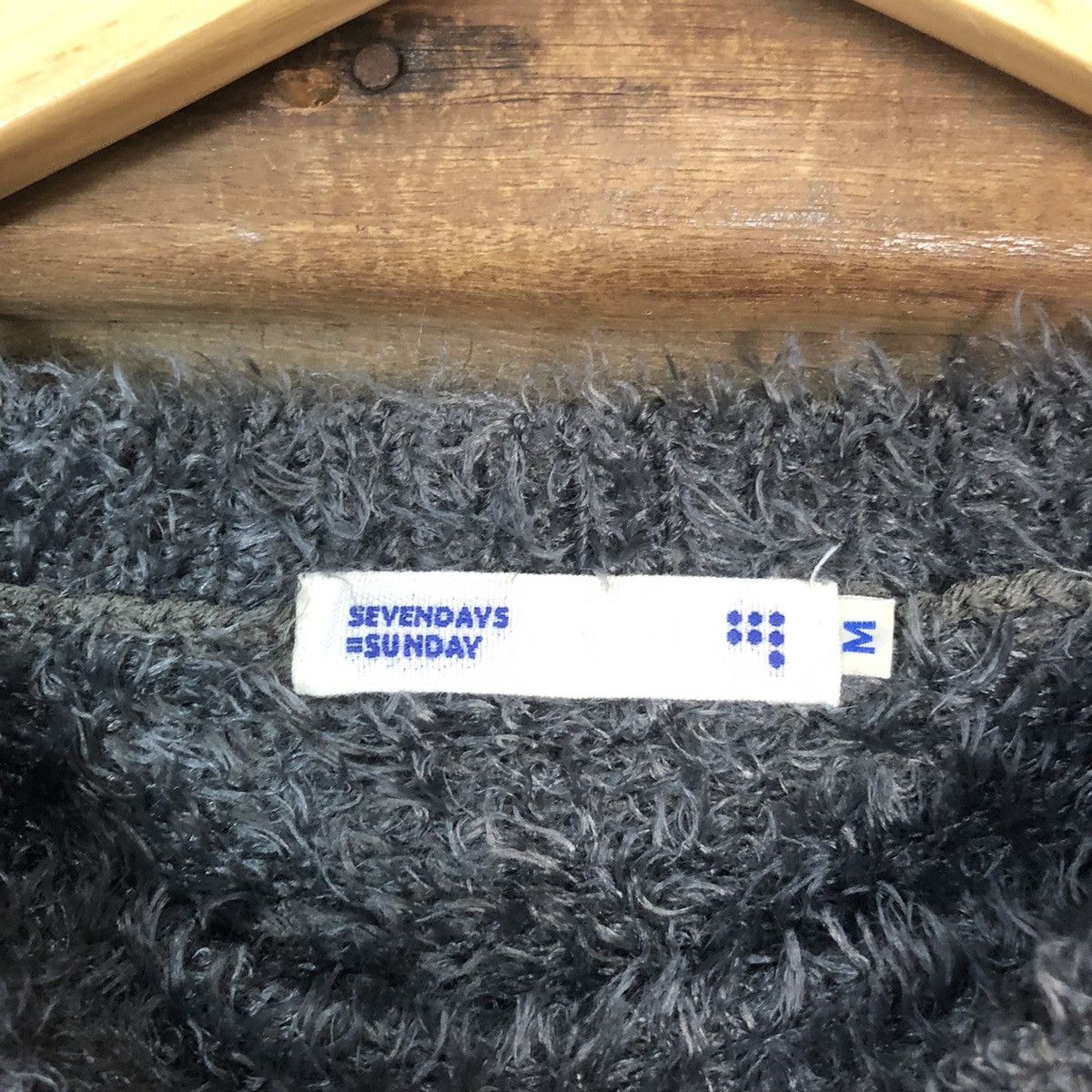 Homespun Knitwear × Japanese Brand DLS Sevendays Sunday Shag Shaggy Fur Mohair Knitwear #BB588 Size M / US 6-8 / IT 42-44 - 7 Thumbnail