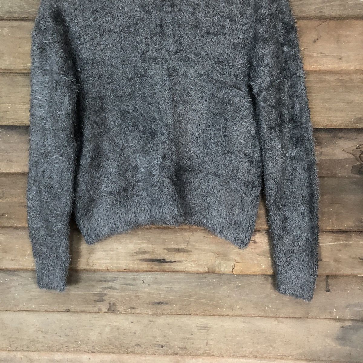 Homespun Knitwear × Japanese Brand DLS Sevendays Sunday Shag Shaggy Fur Mohair Knitwear #BB588 Size M / US 6-8 / IT 42-44 - 3 Thumbnail