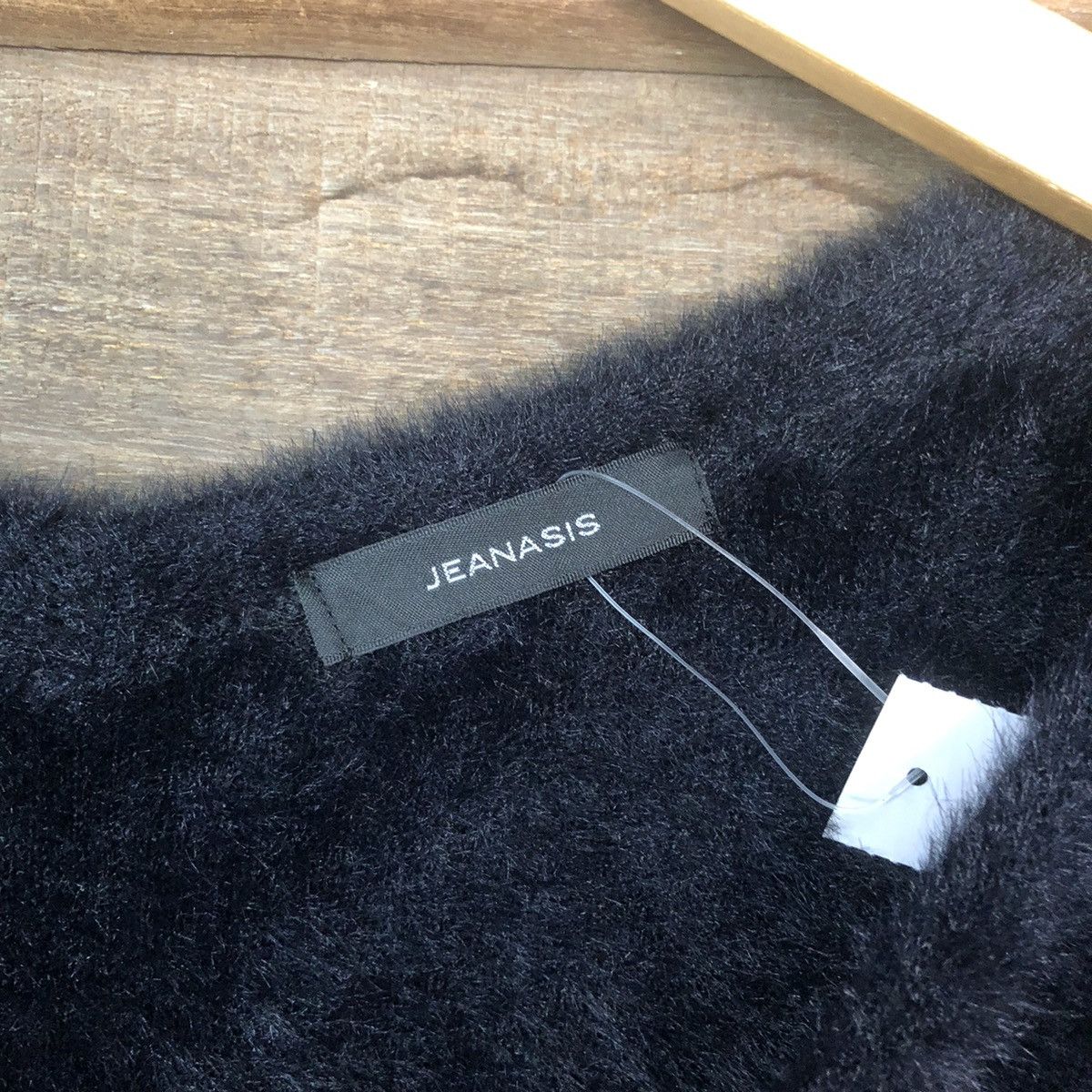 Japanese Brand DLS Jeanasis Black Shag Shaggy Fur Mohair Knitwear #BB585 Size M / US 6-8 / IT 42-44 - 6 Thumbnail
