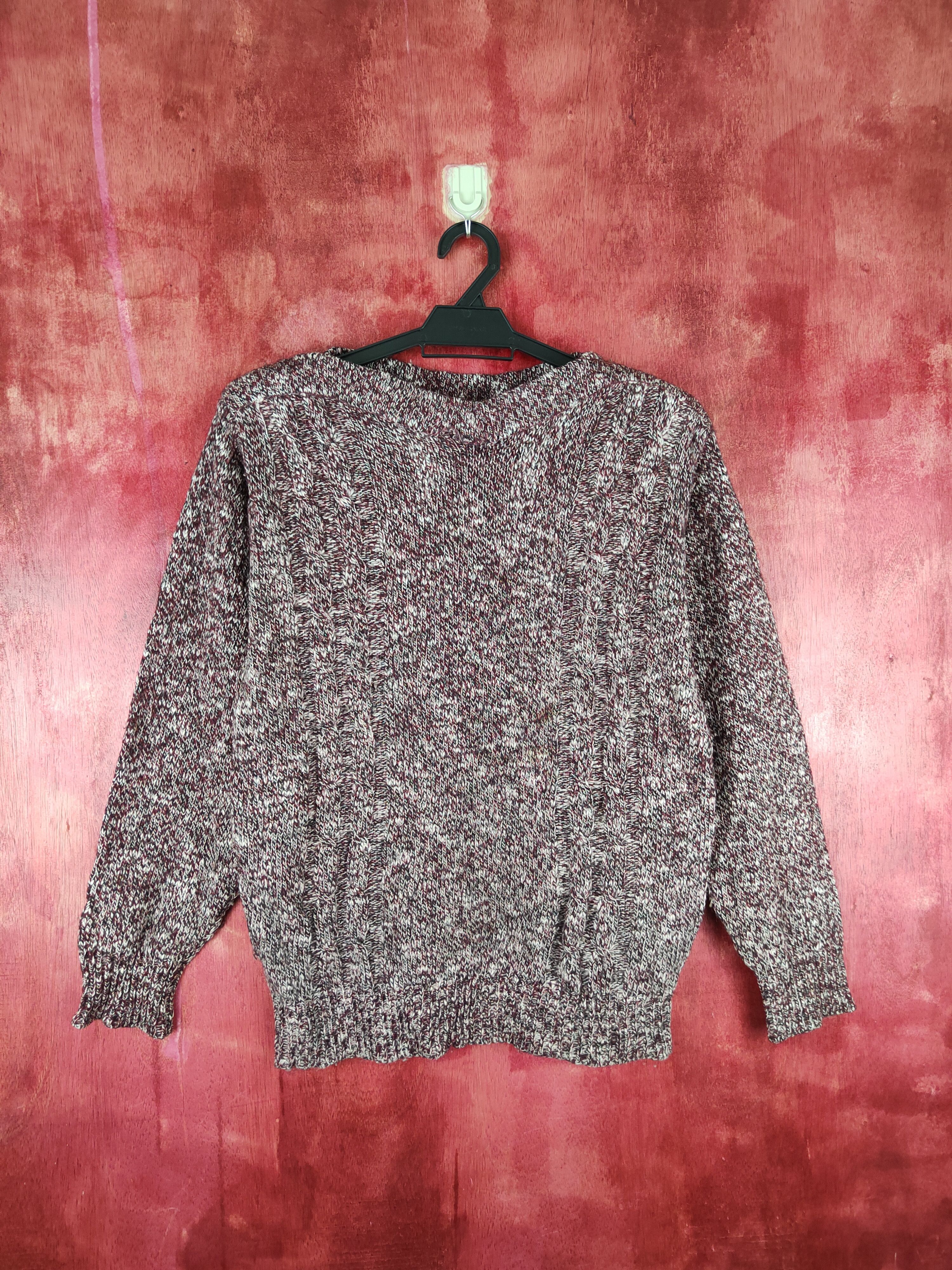 Homespun Knitwear Japanese Brand Maroon Knitwear Sweatshirt #S687 Size M / US 6-8 / IT 42-44 - 1 Thumbnail