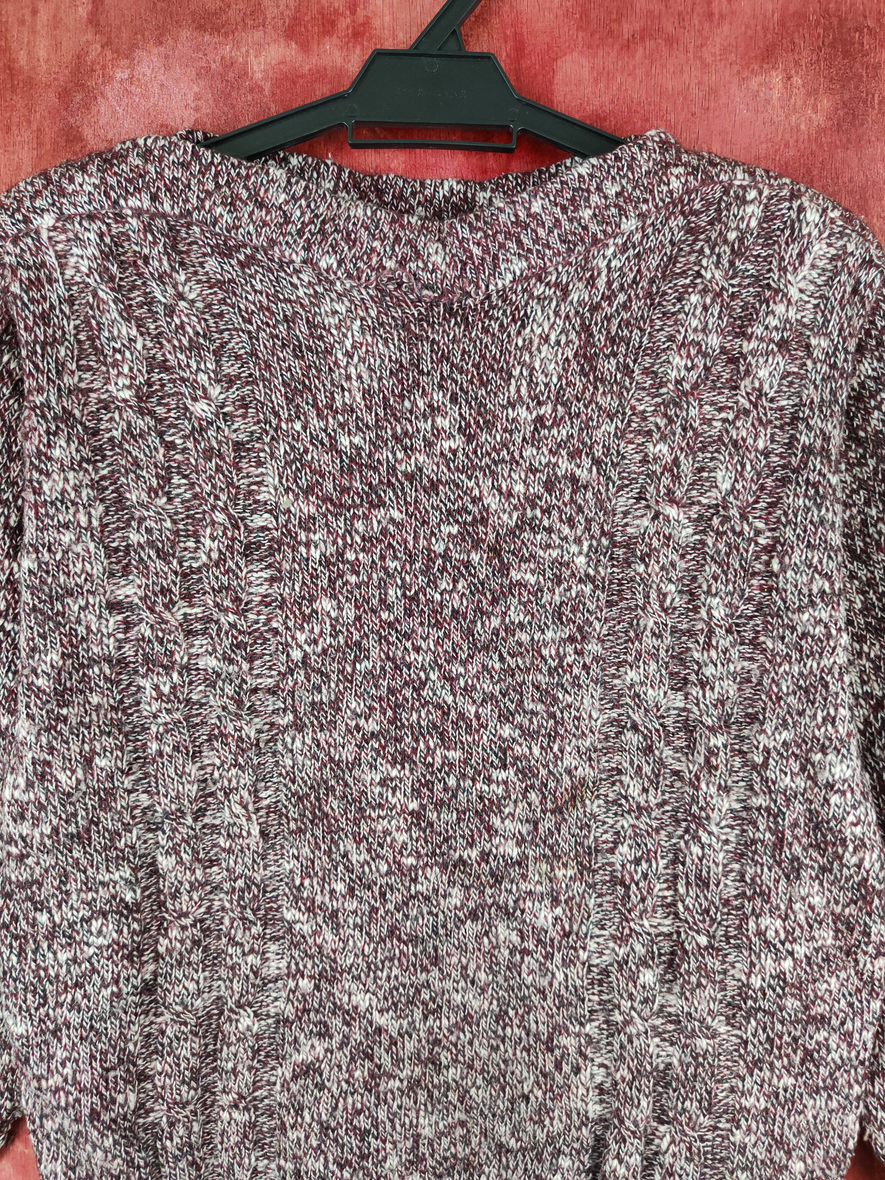 Homespun Knitwear Japanese Brand Maroon Knitwear Sweatshirt #S687 Size M / US 6-8 / IT 42-44 - 2 Thumbnail