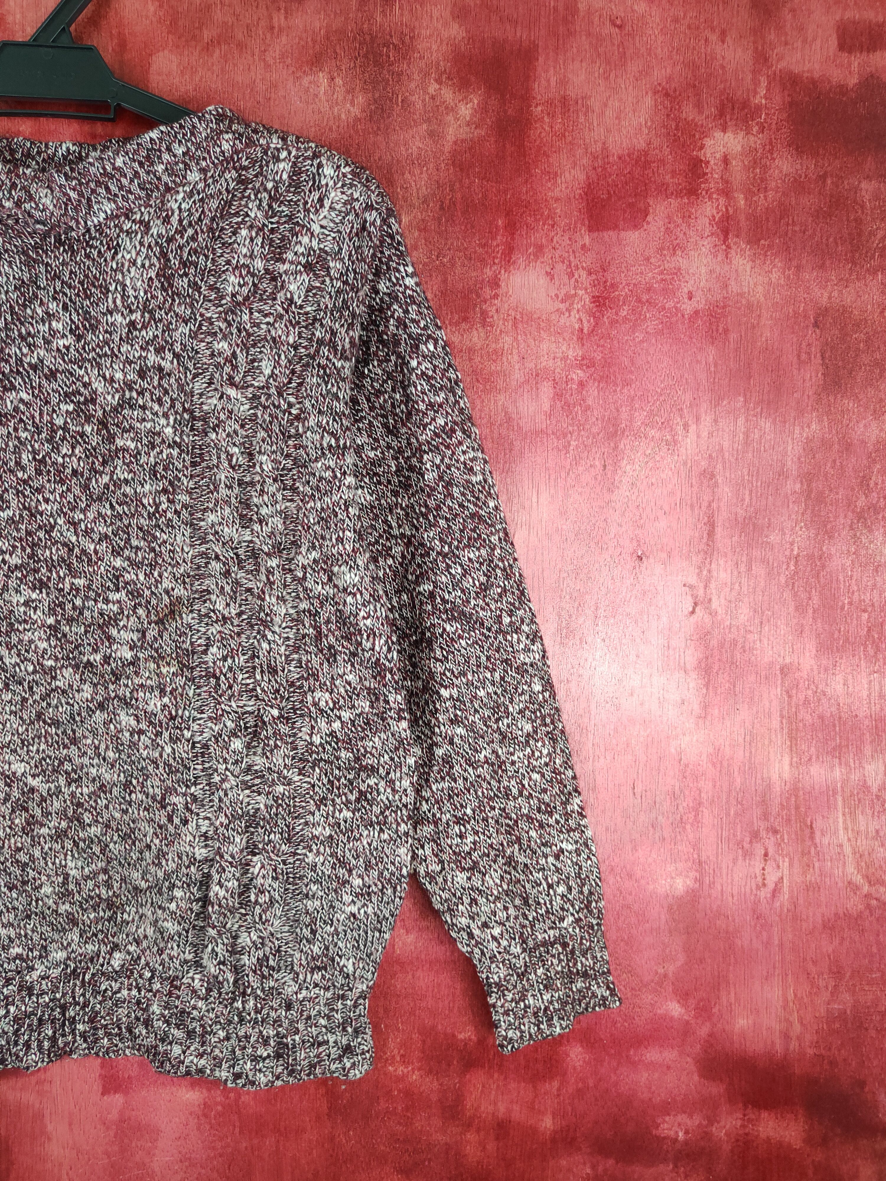 Homespun Knitwear Japanese Brand Maroon Knitwear Sweatshirt #S687 Size M / US 6-8 / IT 42-44 - 6 Thumbnail