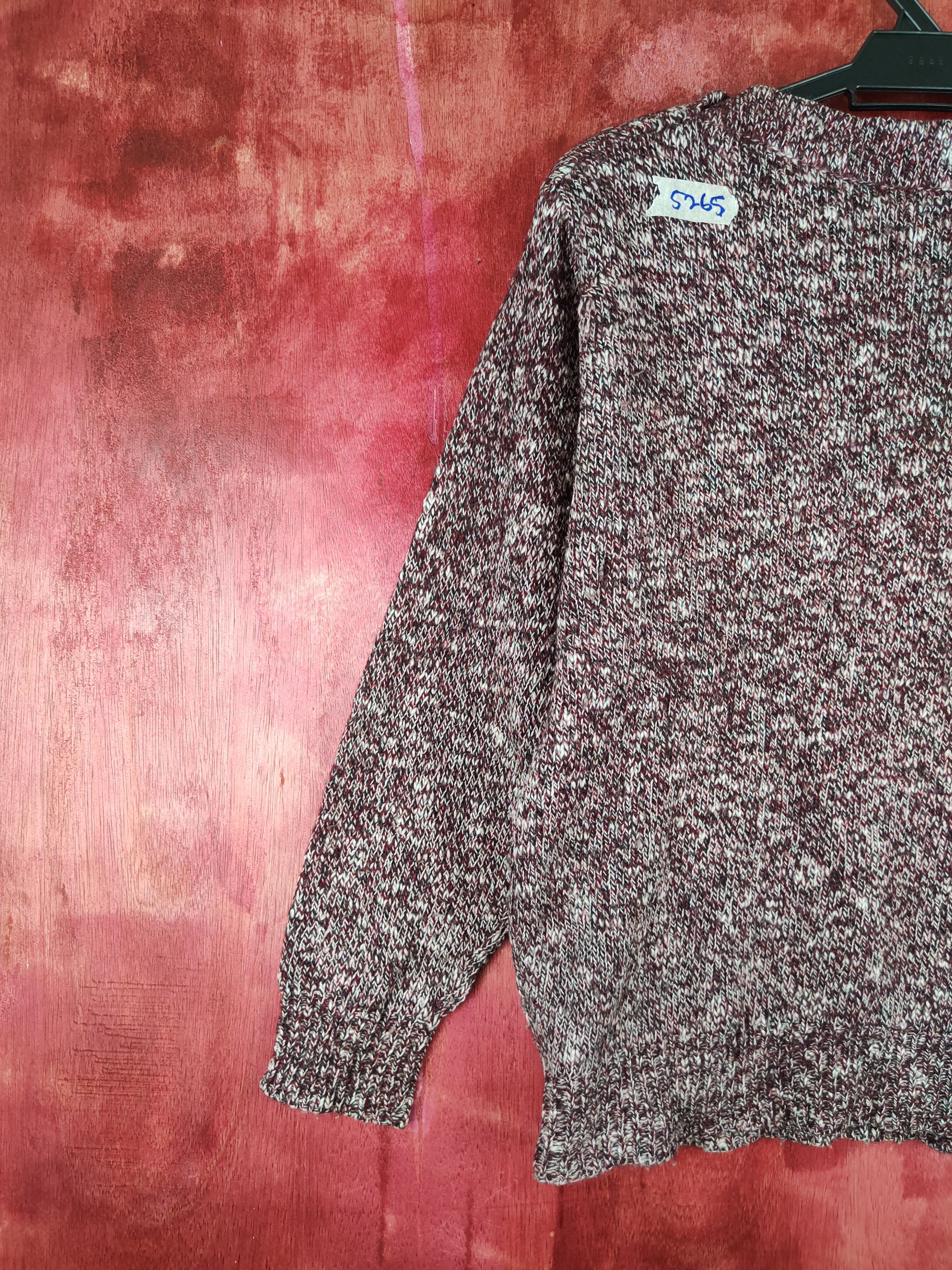 Homespun Knitwear Japanese Brand Maroon Knitwear Sweatshirt #S687 Size M / US 6-8 / IT 42-44 - 9 Thumbnail