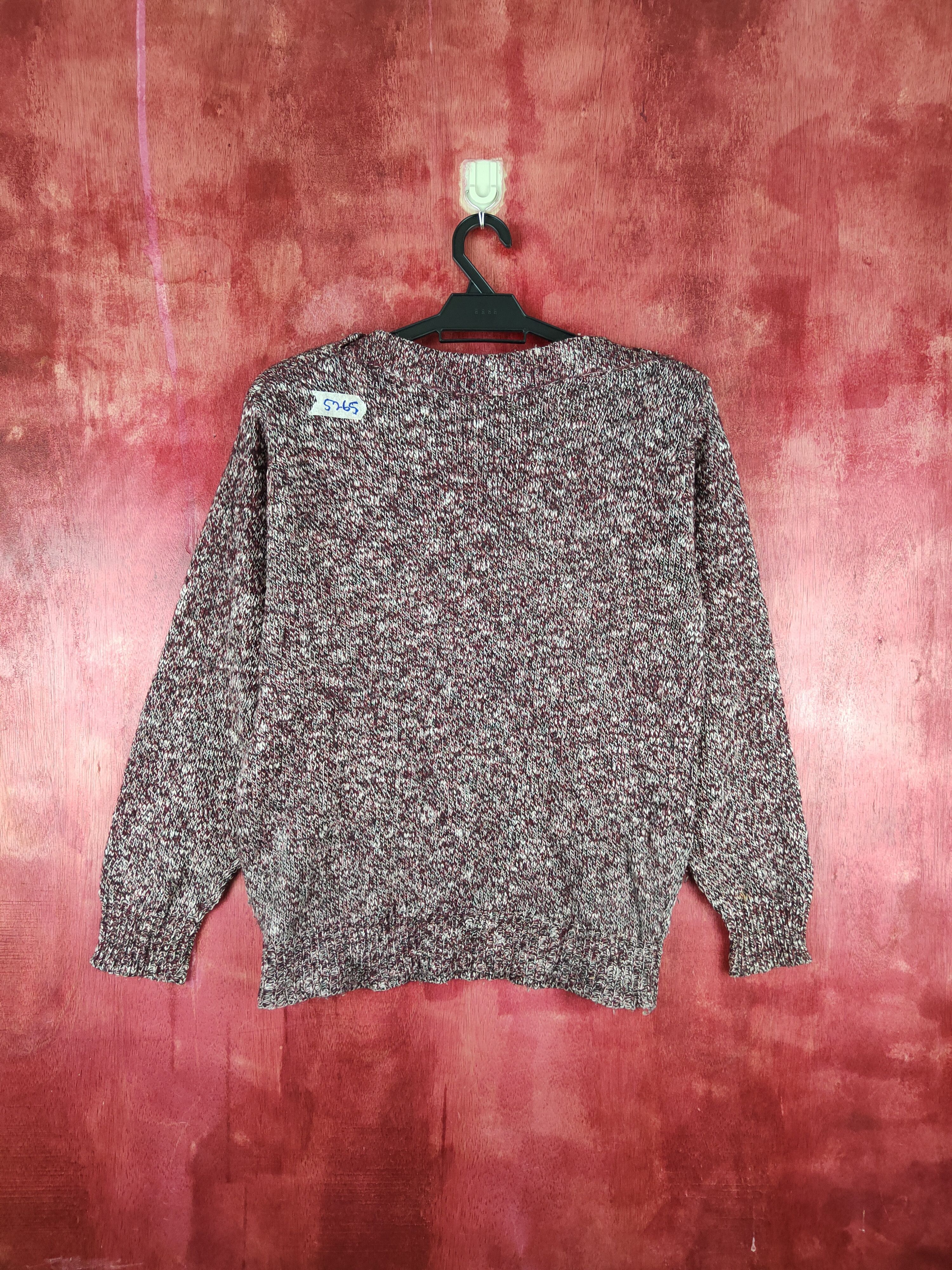 Homespun Knitwear Japanese Brand Maroon Knitwear Sweatshirt #S687 Size M / US 6-8 / IT 42-44 - 8 Thumbnail