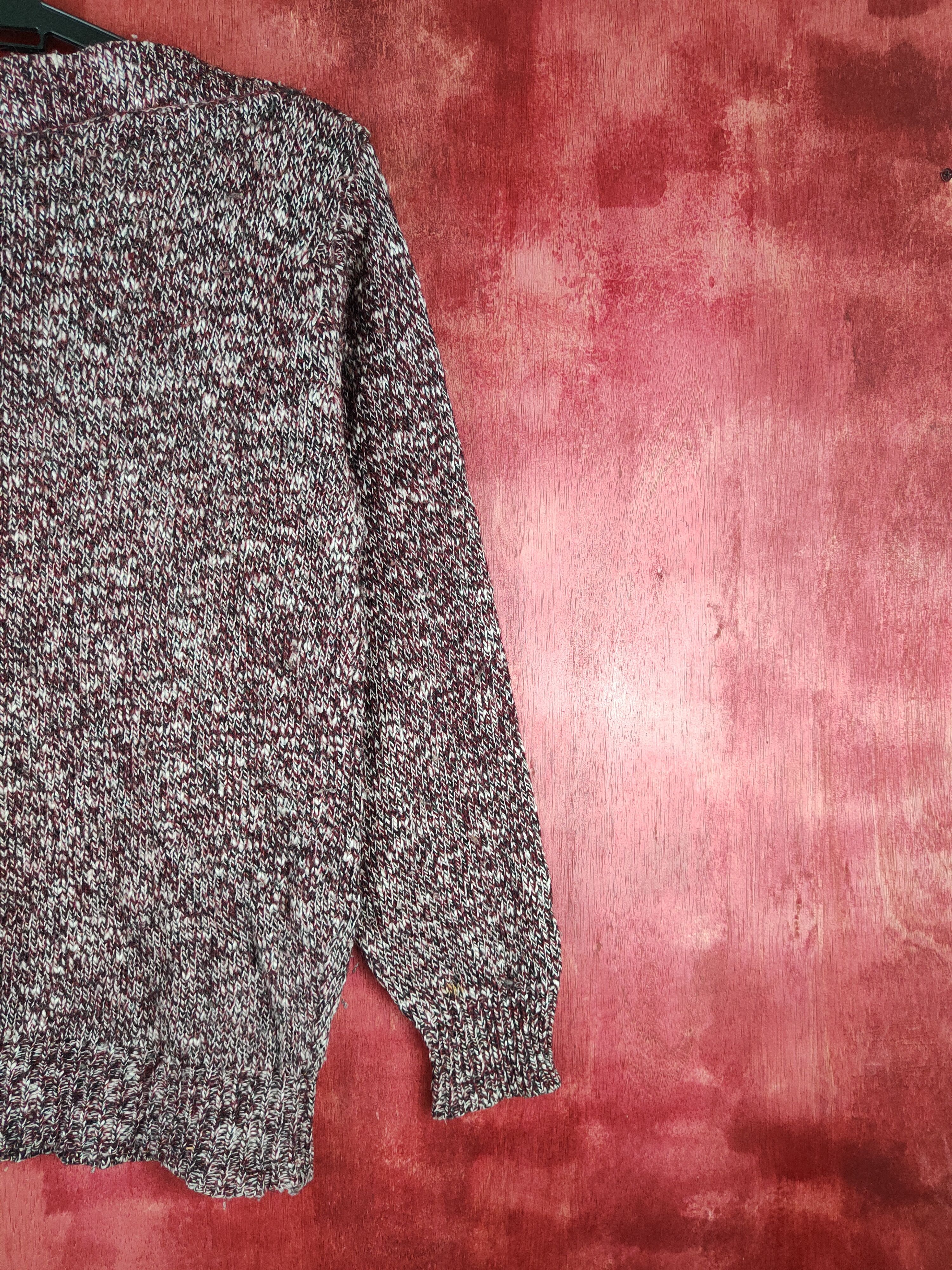 Homespun Knitwear Japanese Brand Maroon Knitwear Sweatshirt #S687 Size M / US 6-8 / IT 42-44 - 10 Thumbnail