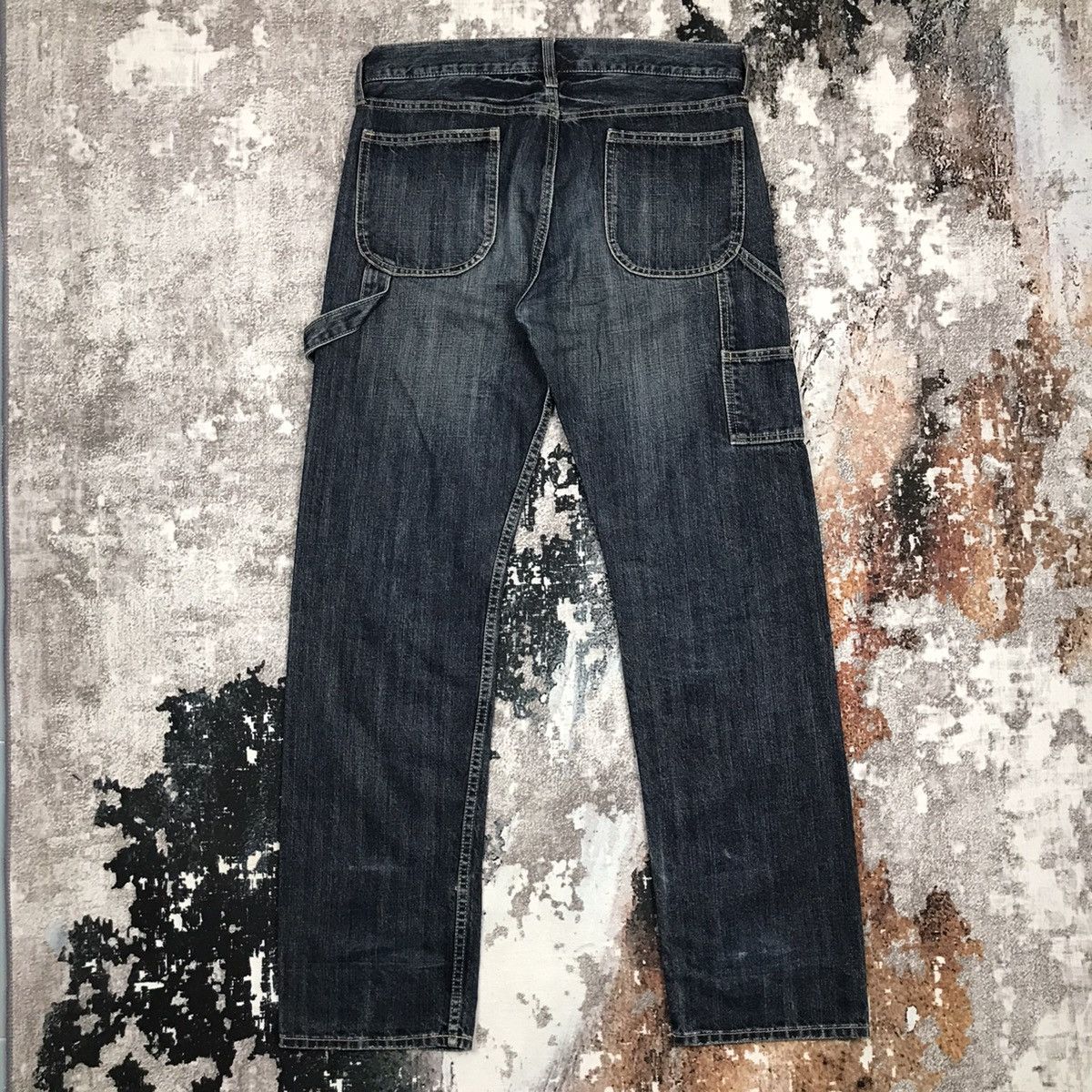 Japanese Brand Vintage Japanese Oririn Jeans Carpenter Workwear Denim Jean Size US 32 / EU 48 - 1 Thumbnail