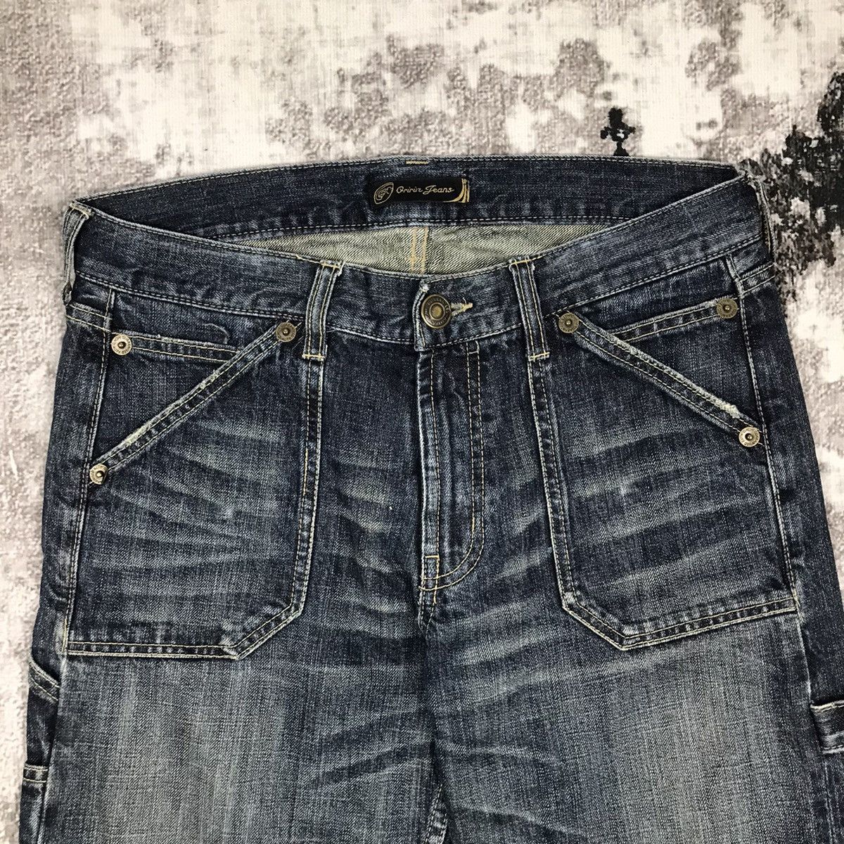Japanese Brand Vintage Japanese Oririn Jeans Carpenter Workwear Denim Jean Size US 32 / EU 48 - 9 Thumbnail