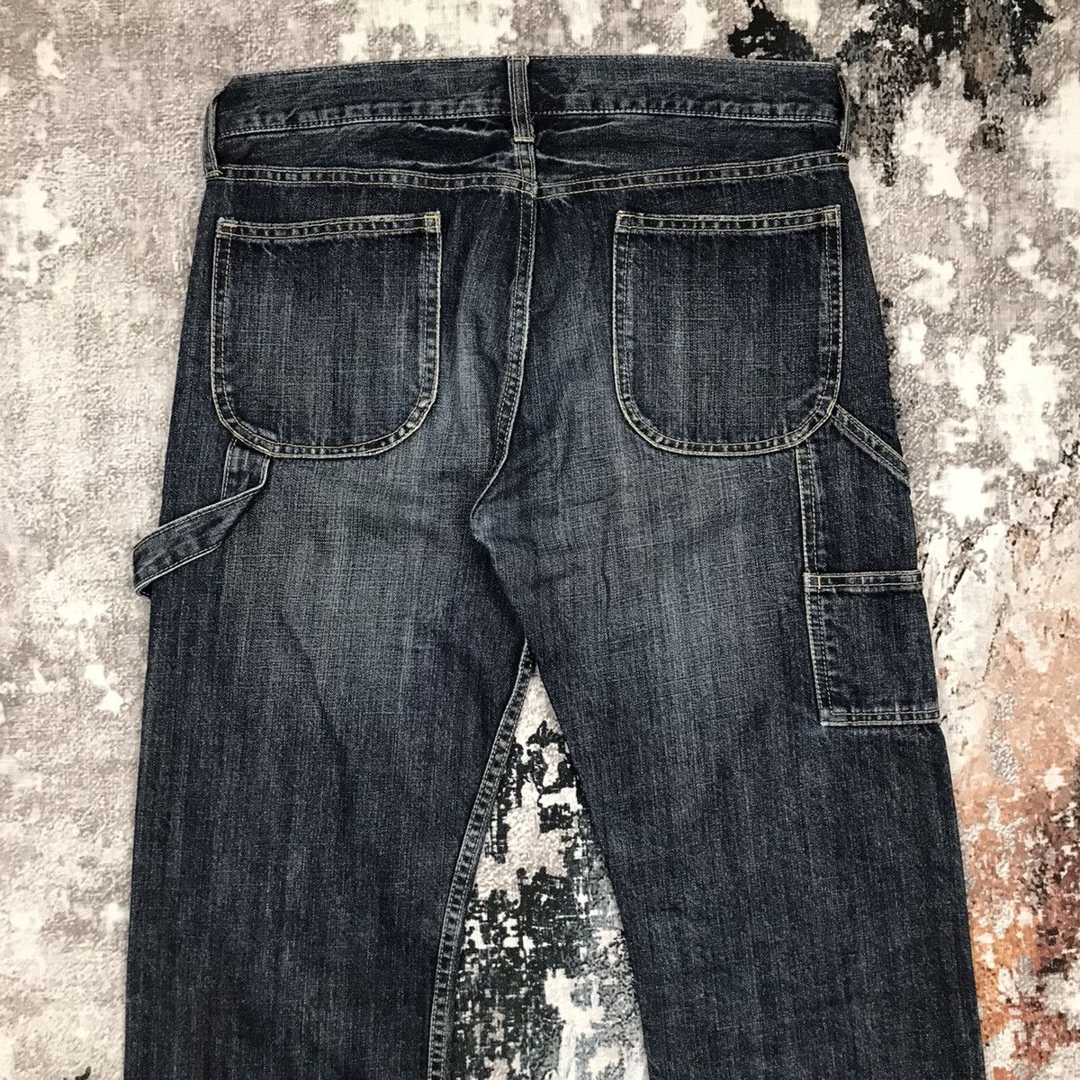 Japanese Brand Vintage Japanese Oririn Jeans Carpenter Workwear Denim Jean Size US 32 / EU 48 - 2 Thumbnail