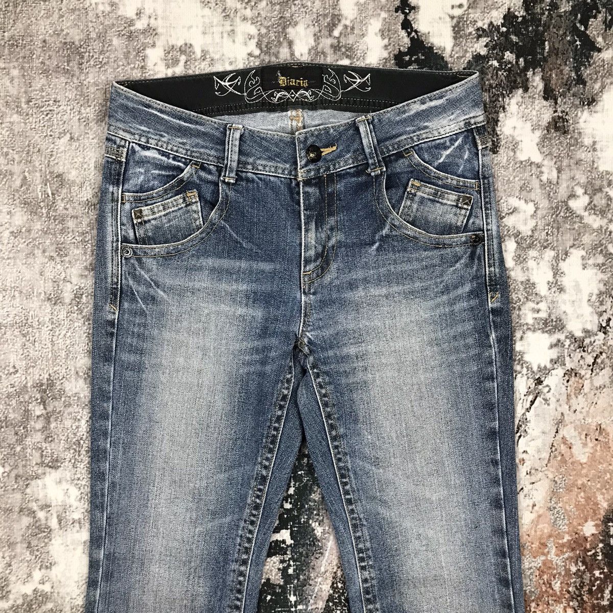 Designer × Japanese Brand × Vintage Vintage Japanese Diarin punk Style Skinny Light Wash Jeans Size US 29 - 2 Thumbnail
