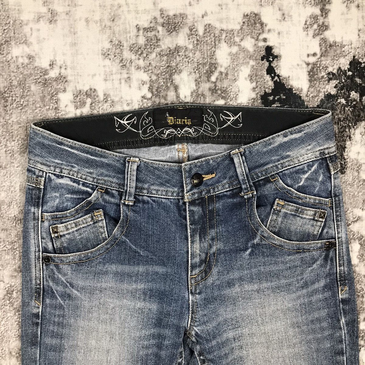 Designer × Japanese Brand × Vintage Vintage Japanese Diarin punk Style Skinny Light Wash Jeans Size US 29 - 3 Thumbnail