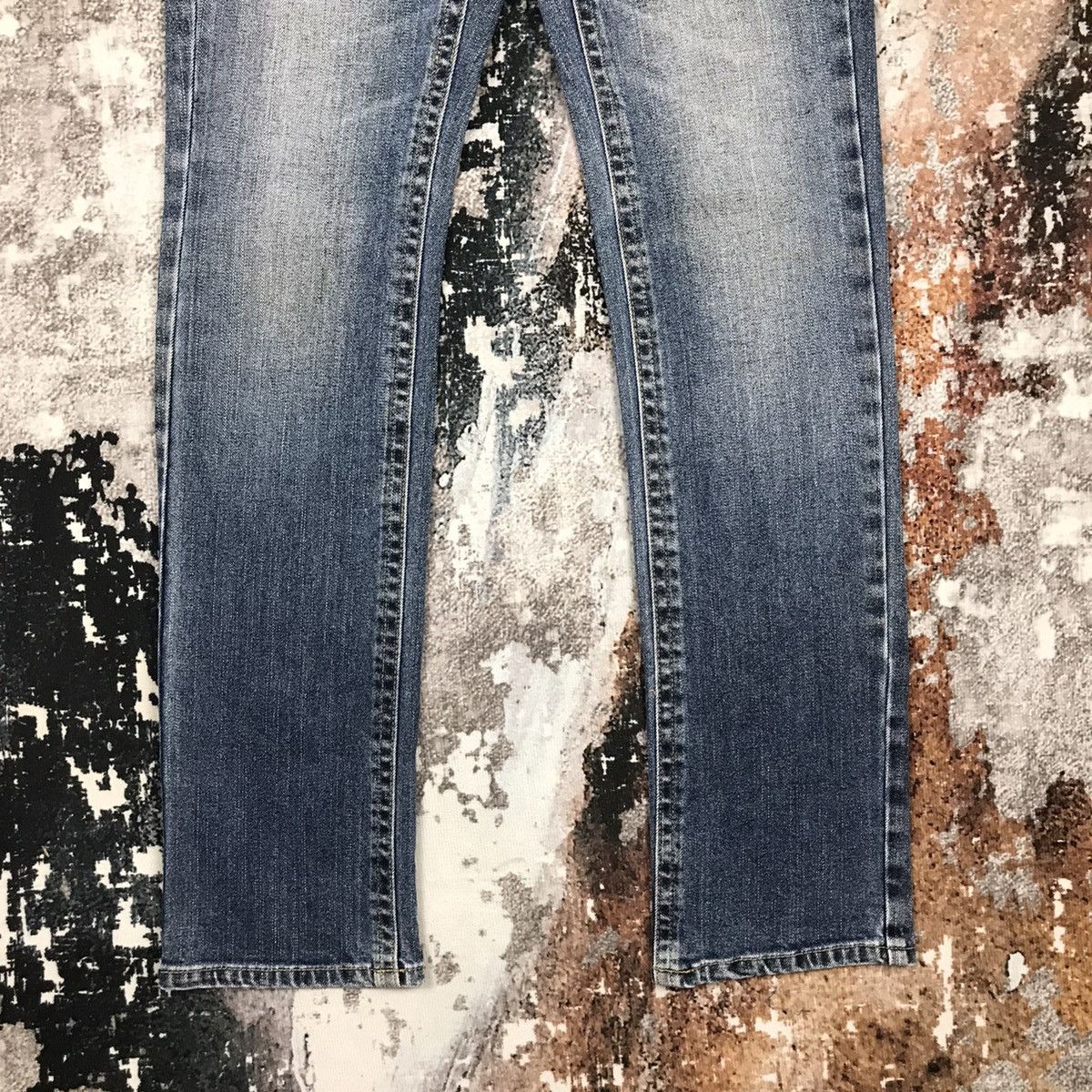 Designer × Japanese Brand × Vintage Vintage Japanese Diarin punk Style Skinny Light Wash Jeans Size US 29 - 5 Thumbnail