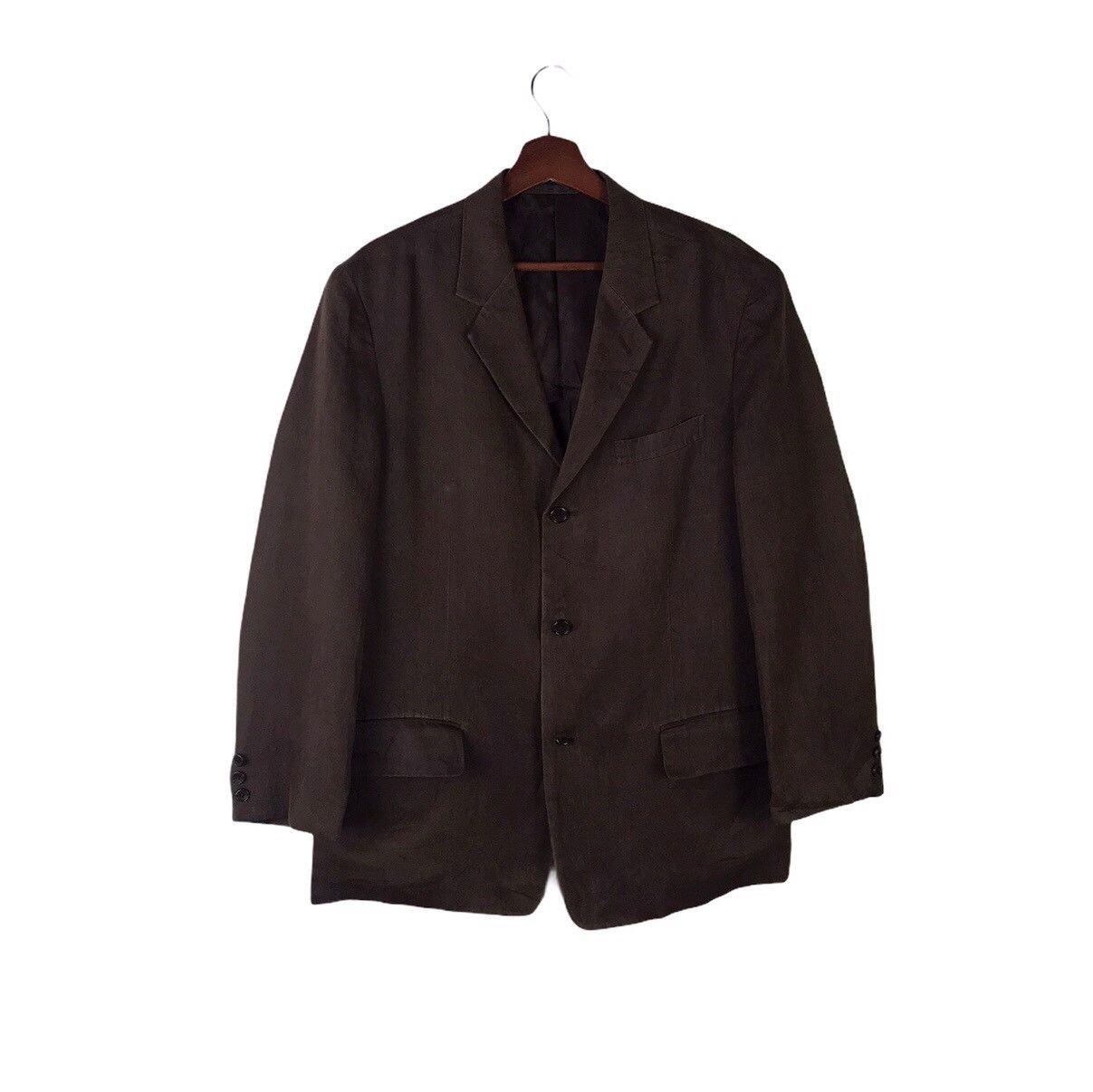 Y's for Men Yohji Yamamoto Y's for Men 100% Ramie Work Blazer Jacket Size US M / EU 48-50 / 2 - 1 Thumbnail