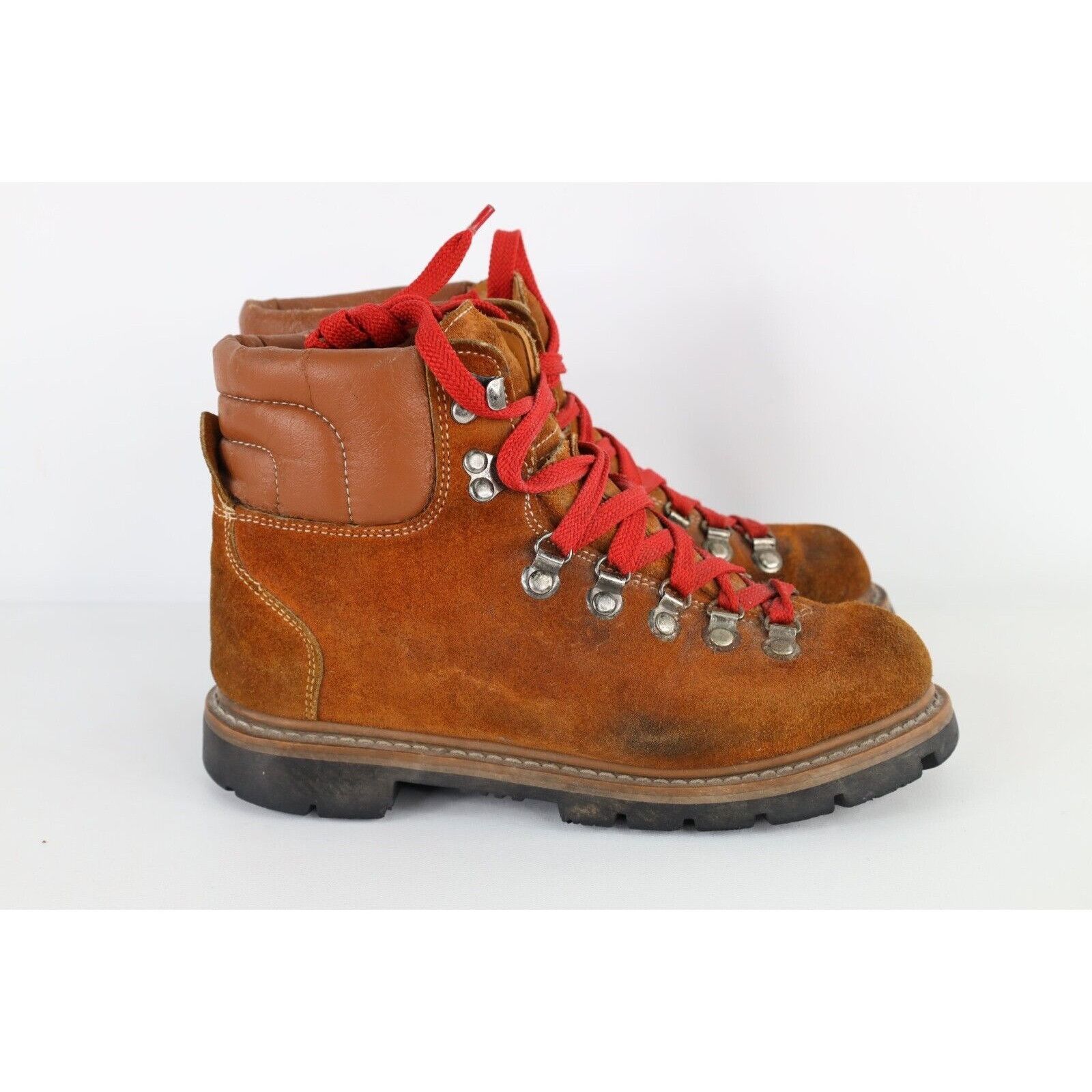 Vintage Vintage 70s Streetwear Distressed Suede Leather Boots Brown Size US 7.5 / EU 40-41 - 5 Thumbnail