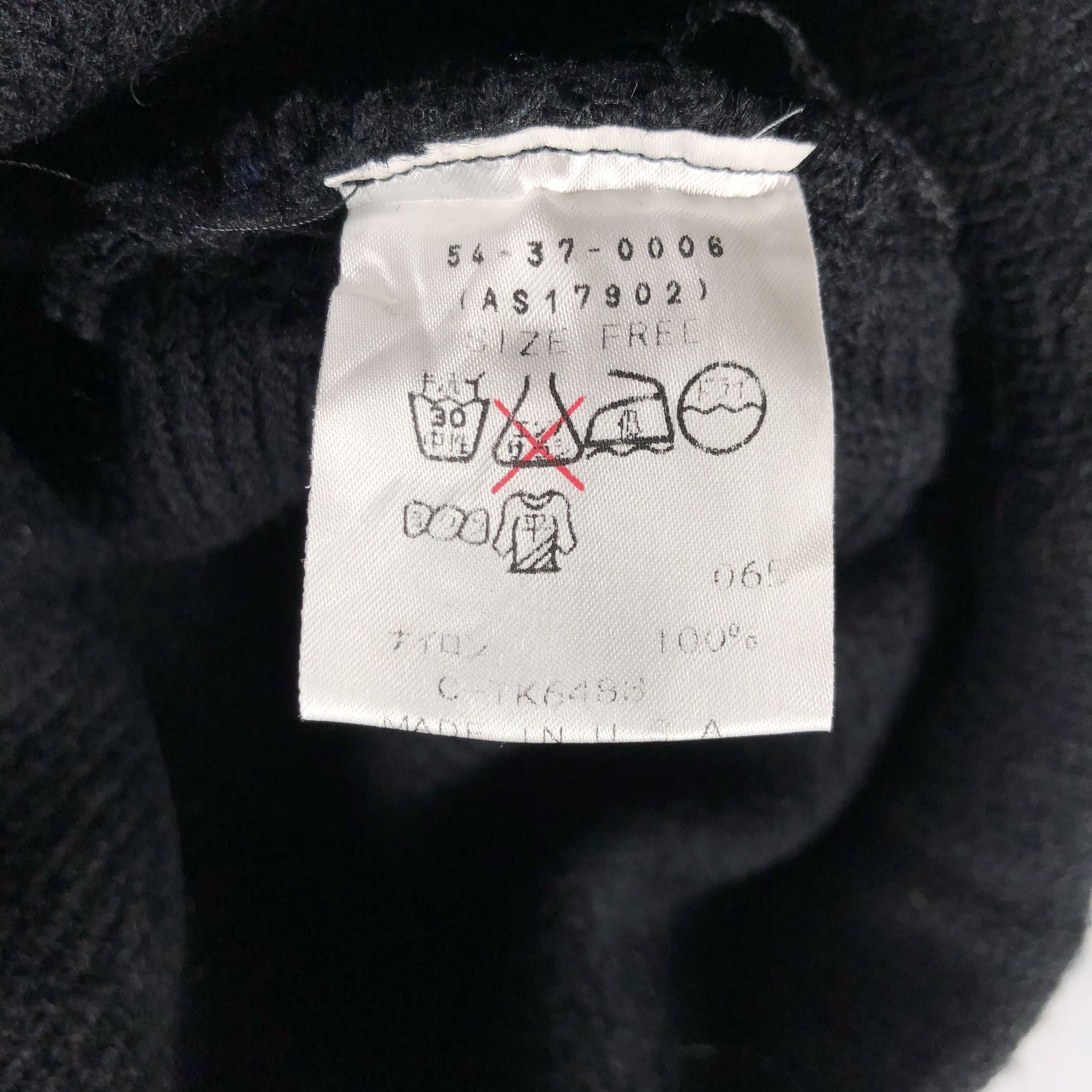 Anna Sui × Vintage Anna Sui Hats Embroidery Beanie Knit Snow Hat Snow Cap B861 Size ONE SIZE - 6 Thumbnail