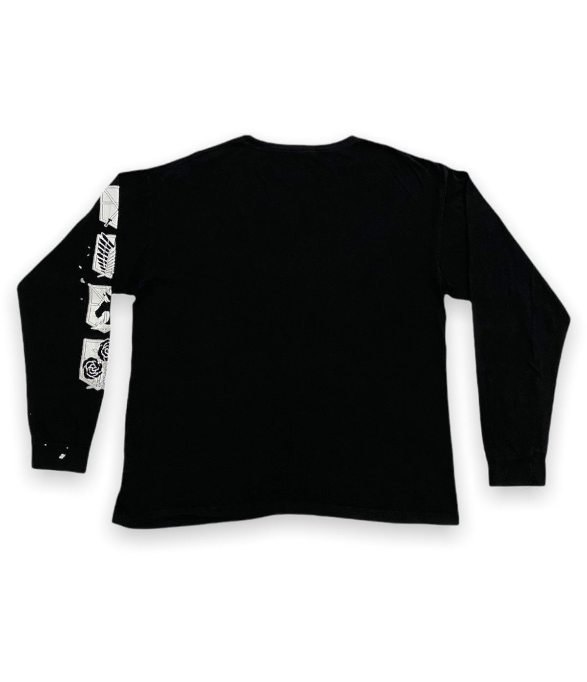 Anime Attack On Titan Japanese Anime Distressed Longsleeve Tees Size US L / EU 52-54 / 3 - 2 Thumbnail