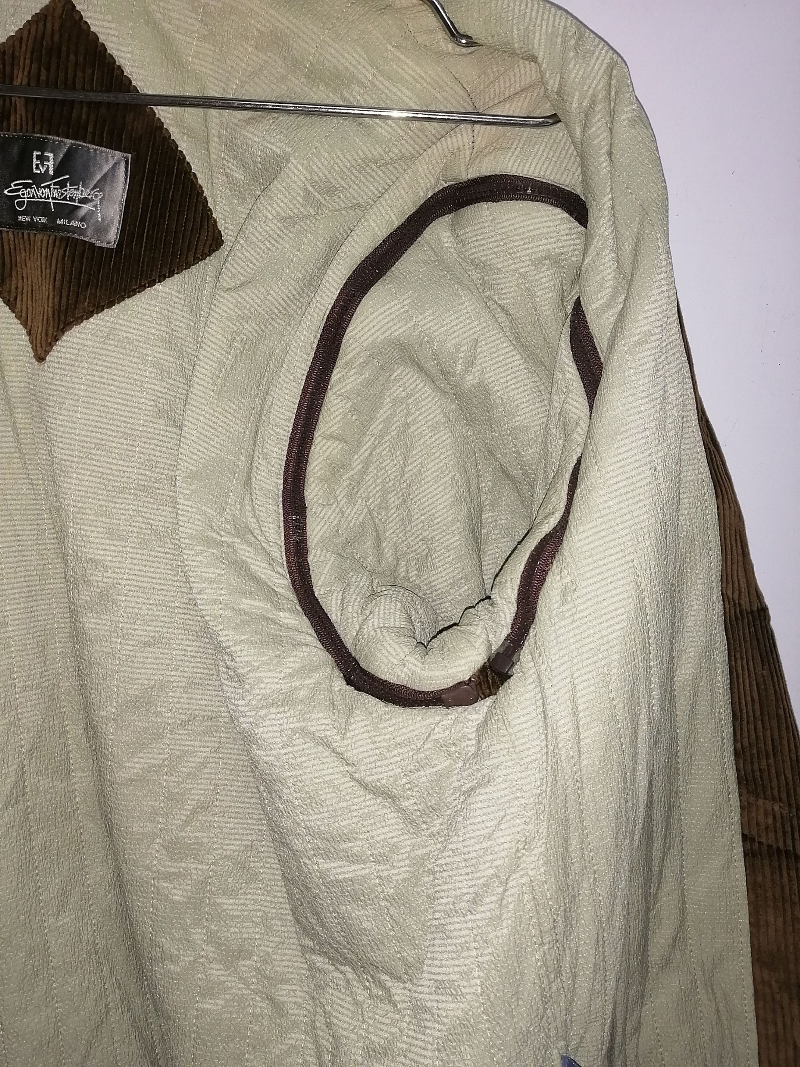 Designer Egon Von Furstenberg Corduroy Jacket & Vest Combine Size US L / EU 52-54 / 3 - 9 Thumbnail