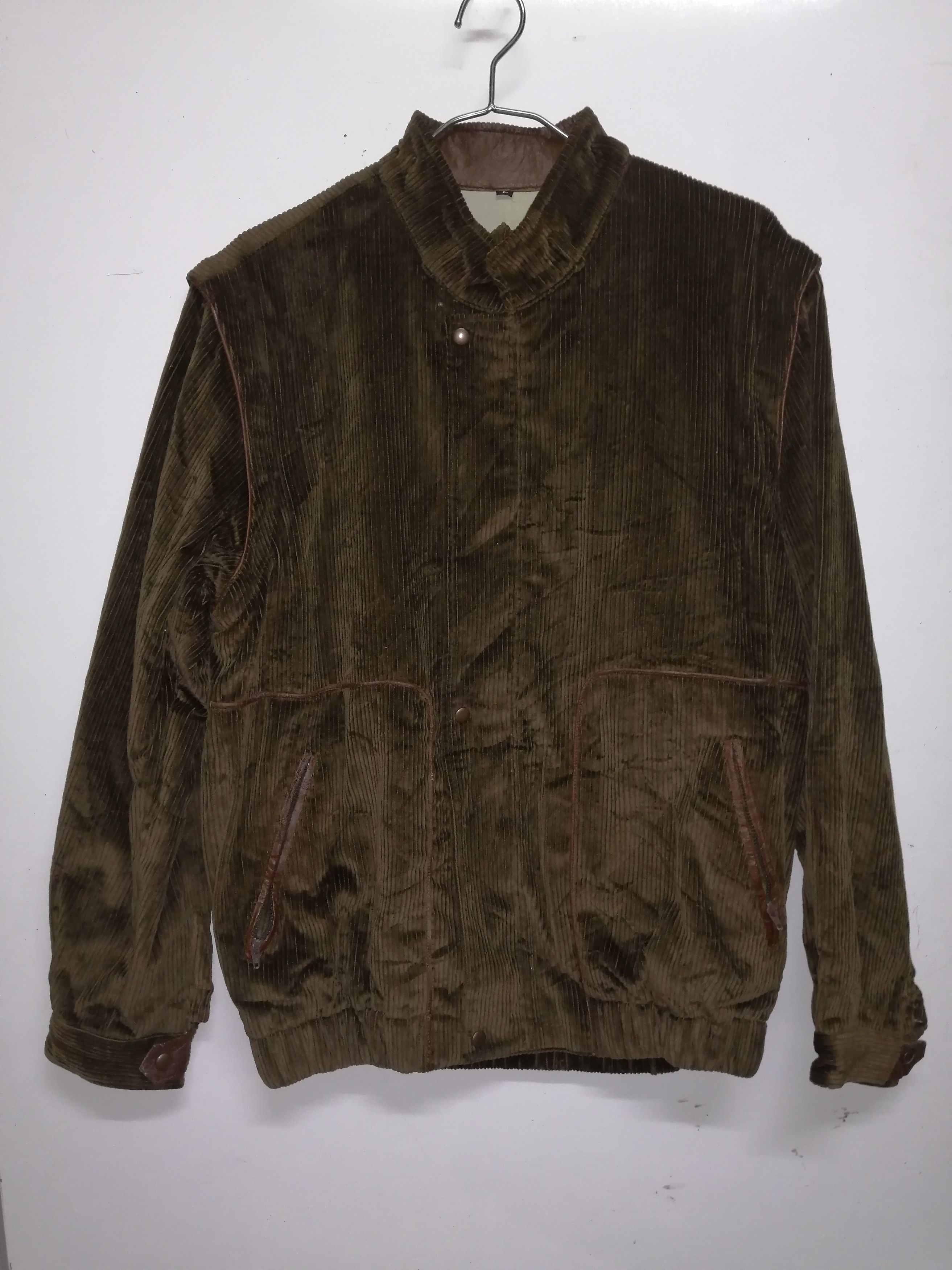 Designer Egon Von Furstenberg Corduroy Jacket & Vest Combine Size US L / EU 52-54 / 3 - 2 Thumbnail