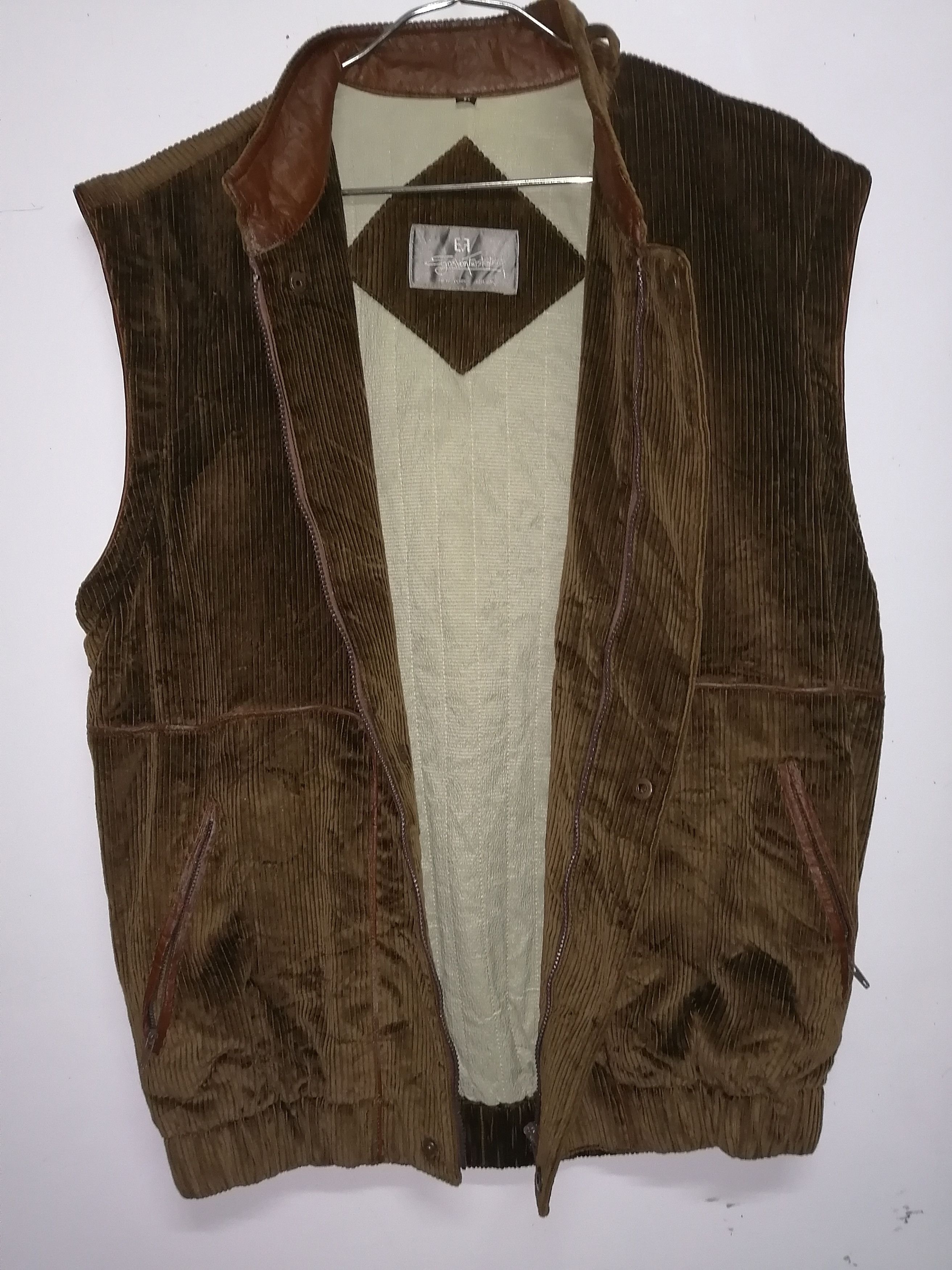 Designer Egon Von Furstenberg Corduroy Jacket & Vest Combine Size US L / EU 52-54 / 3 - 12 Thumbnail
