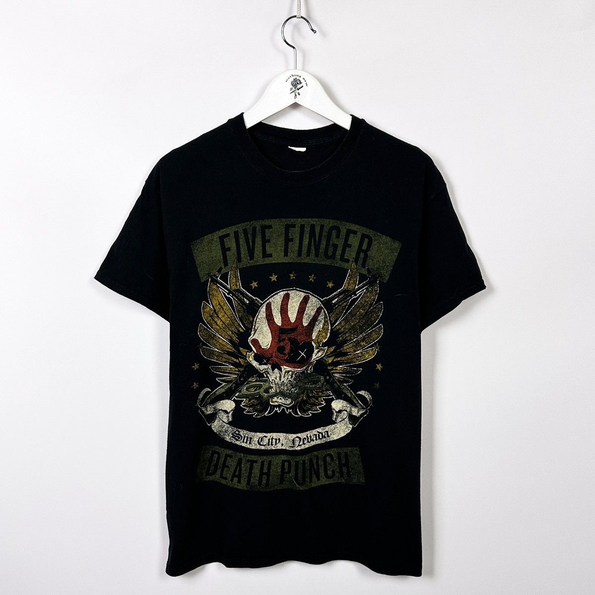 Band Tees Five Finger Death Punch Faded tee Nevada Sin City rock band Size US L / EU 52-54 / 3 - 1 Thumbnail
