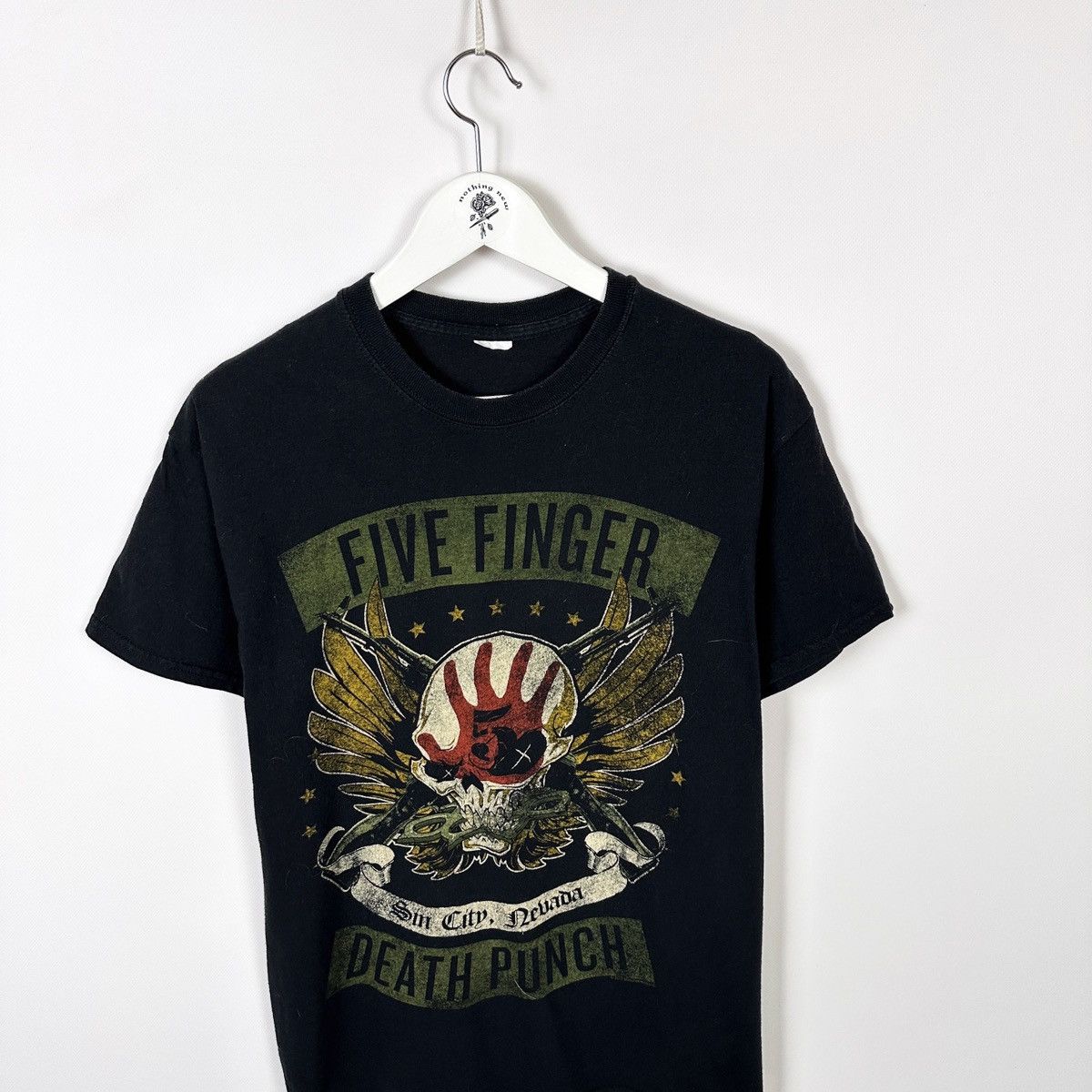 Band Tees Five Finger Death Punch Faded tee Nevada Sin City rock band Size US L / EU 52-54 / 3 - 2 Thumbnail