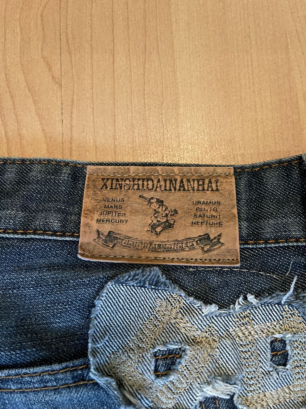 Japanese Brand × Vintage Xinshidainanhai Japanese denim faded avant garde Y2K jeans Size US 31 - 8 Thumbnail