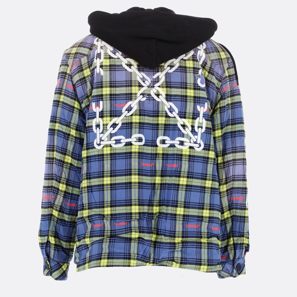 Off-White o11b112oob Hoodies in Dusty Blue Size US XL / EU 56 / 4 - 2 Thumbnail