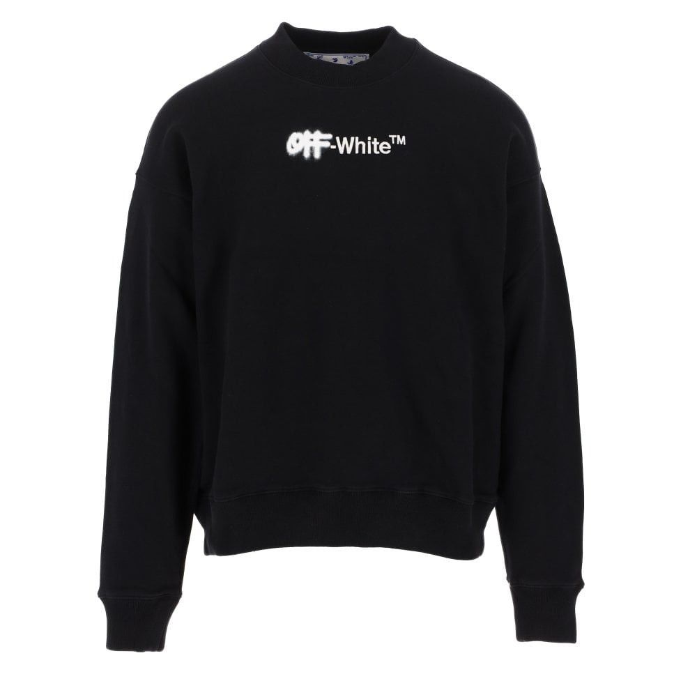 image of Off White O11B112Oob Sweatshirts In Black & White in Black/White, Men's (Size Small)